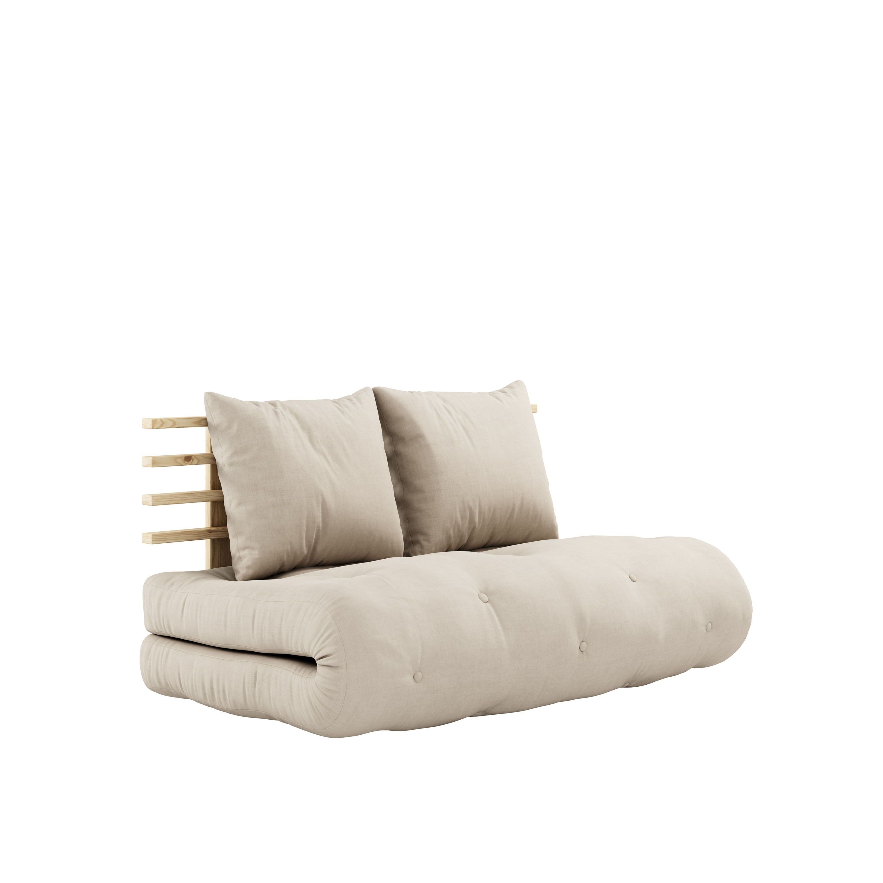 Shin Sano Schlafsofa Natur/Beige 140cm