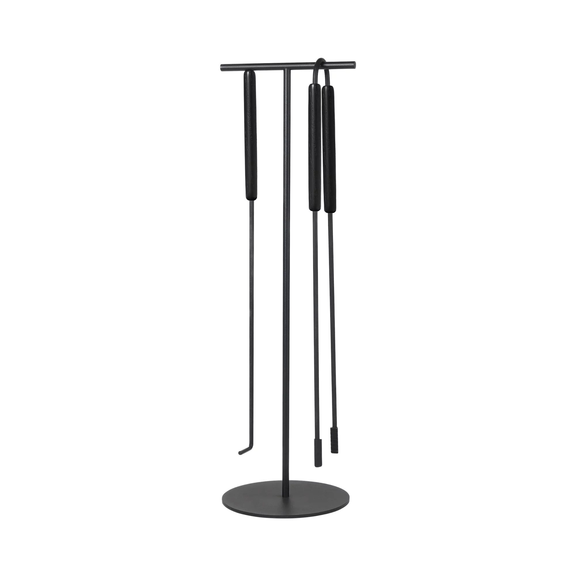 Blomus - Ashi Takka-Työkalut 3 Osaa Black 75cm Musta - Pulverlackerat stål, ek