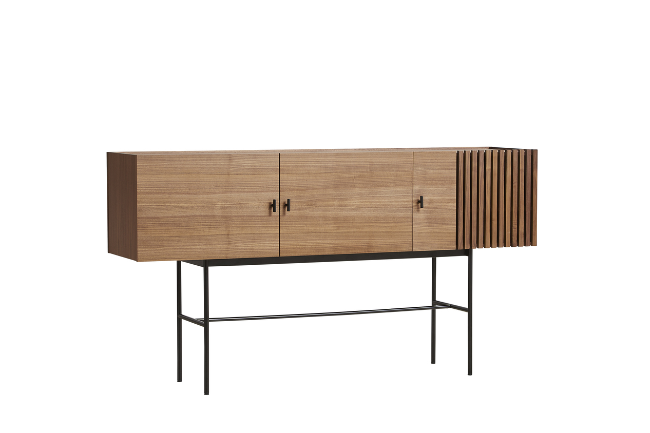 Array Sideboard Walnut/Black 180cm