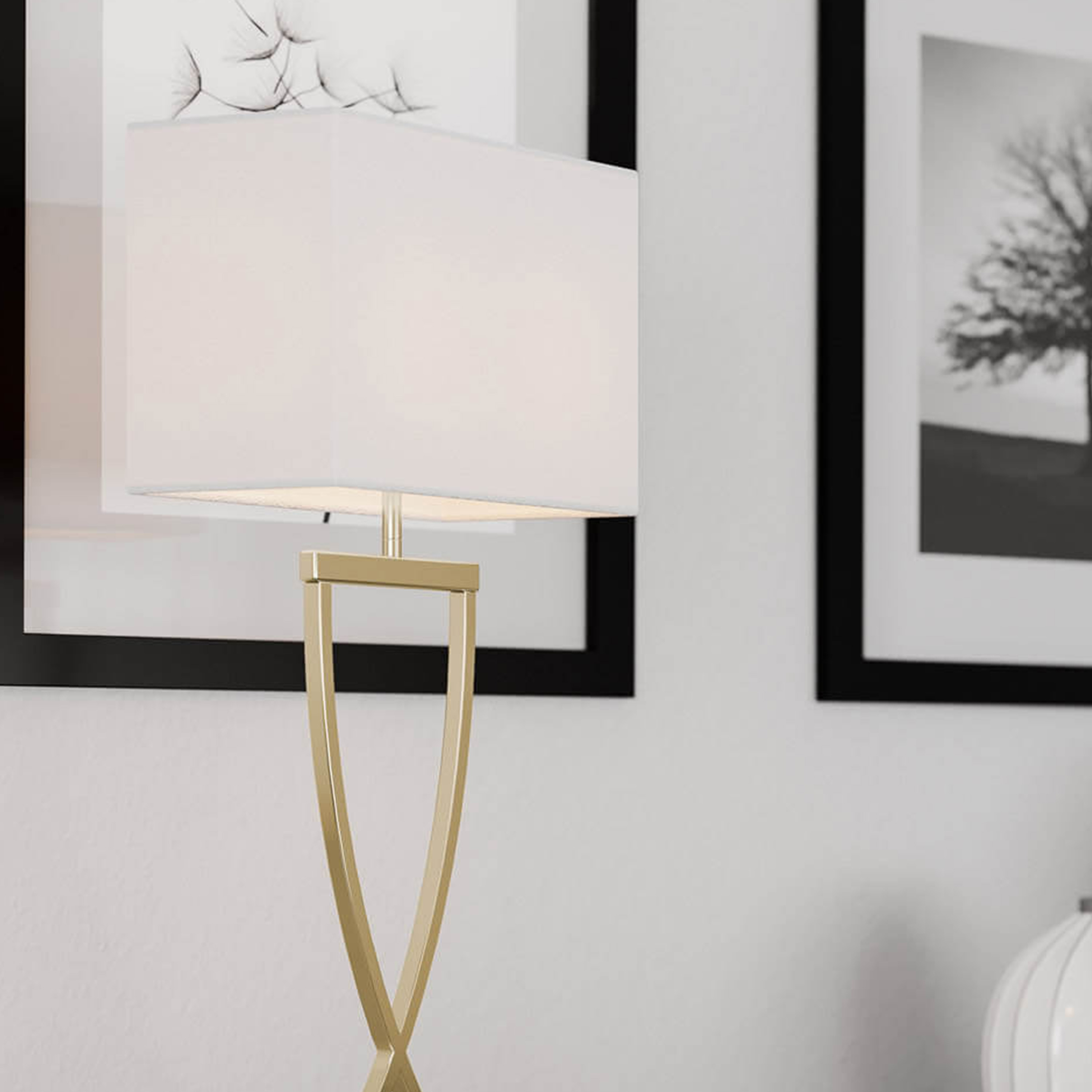 By Rydéns Omega Bordslampa Mässing 69cm