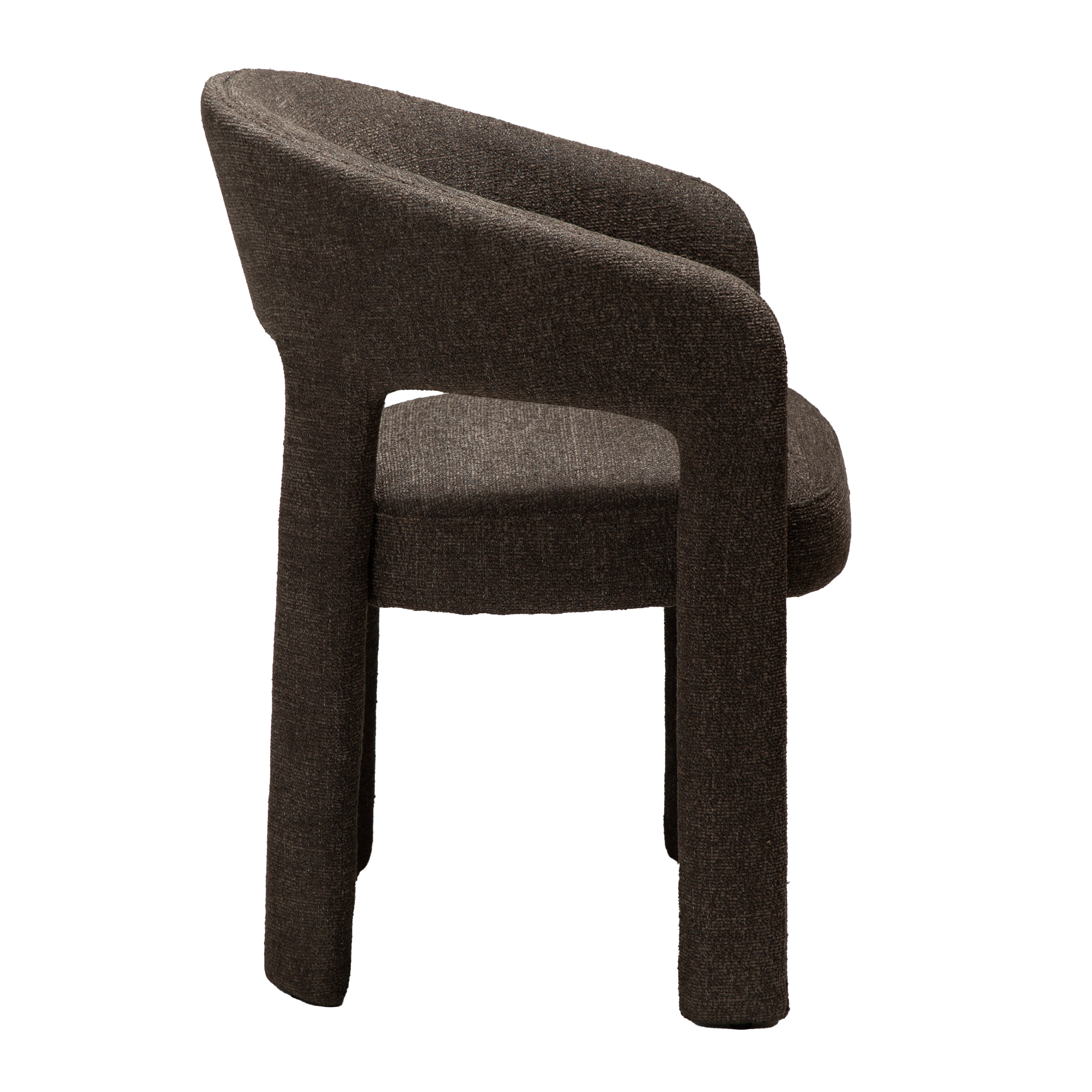 Dan Form Splendor Tuoli Major Ruskea Bouclé