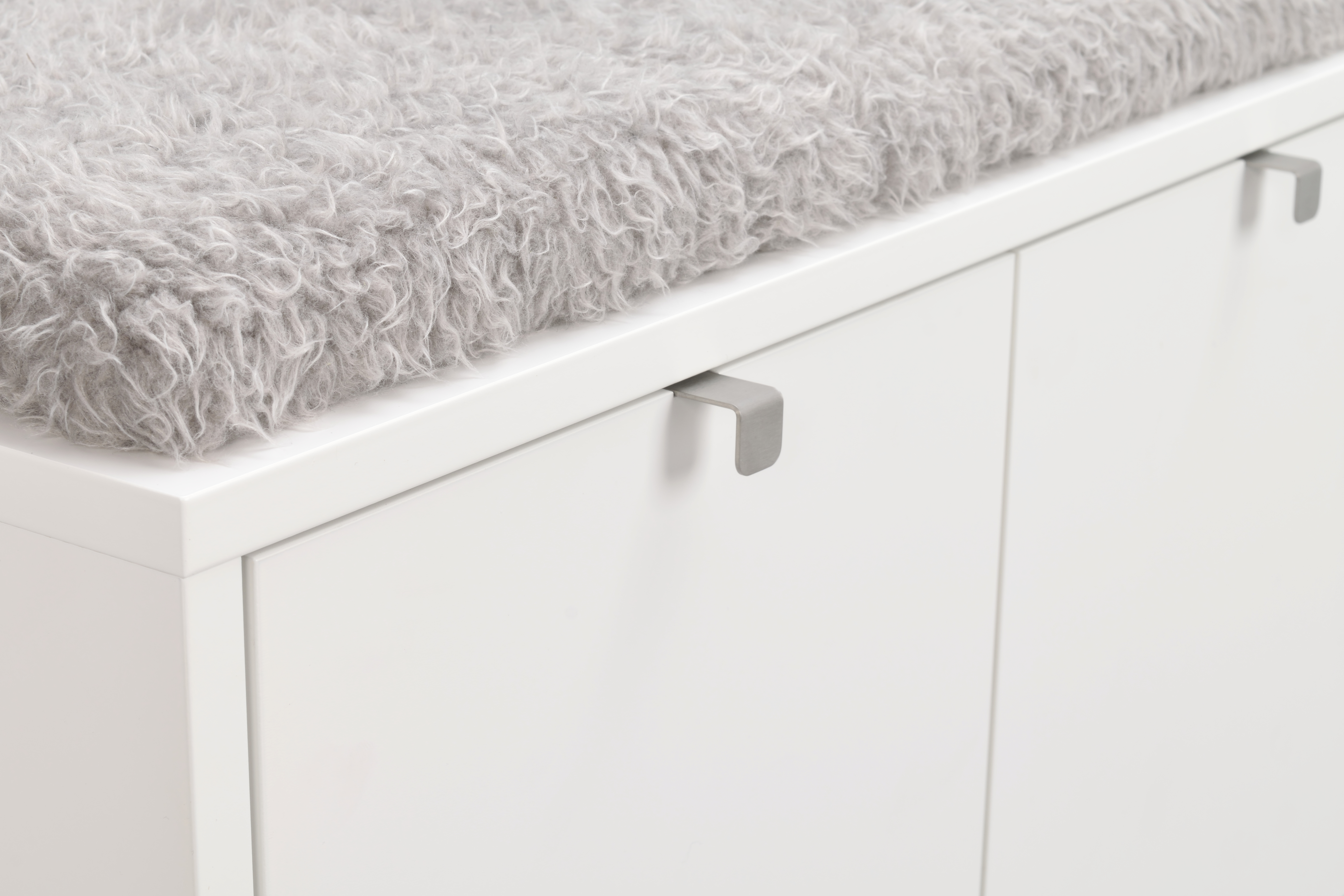 Rowico Home Confetti Bänk 3 Vit/Ljusgrå