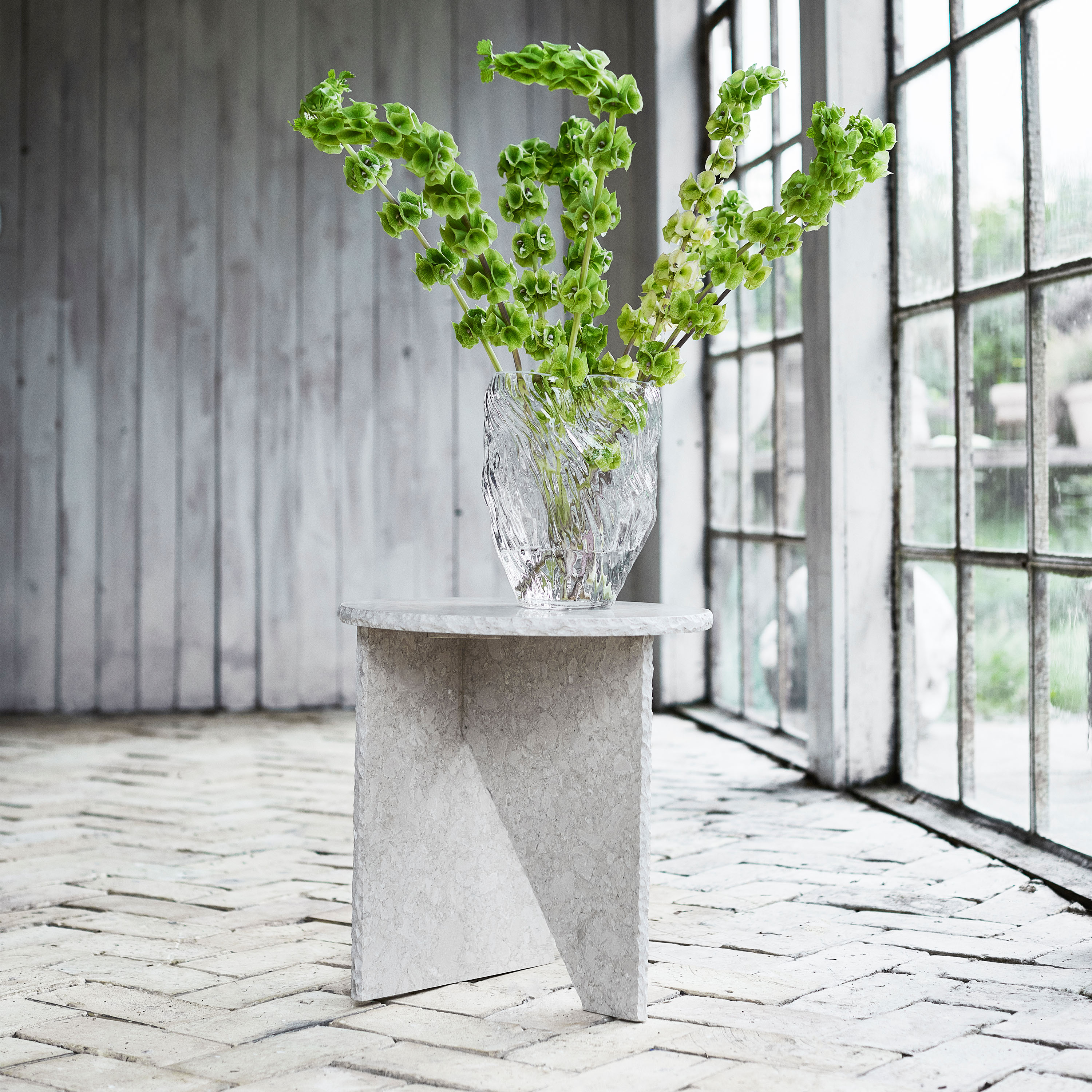 Muubs Verde Sidebord Cream Marble Ø40