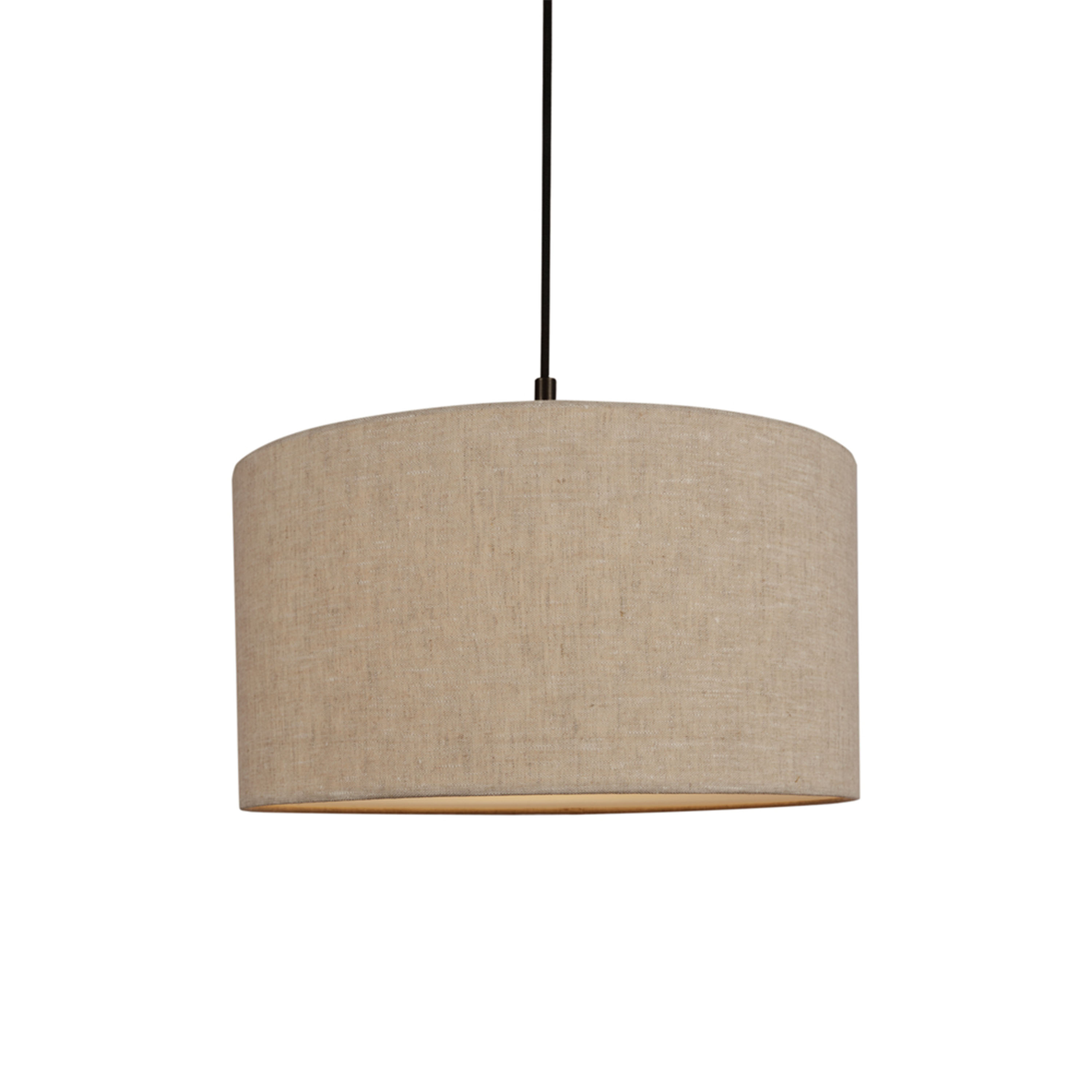 Soft Taklampa Linne Natur/Metallic Bronze Ø44