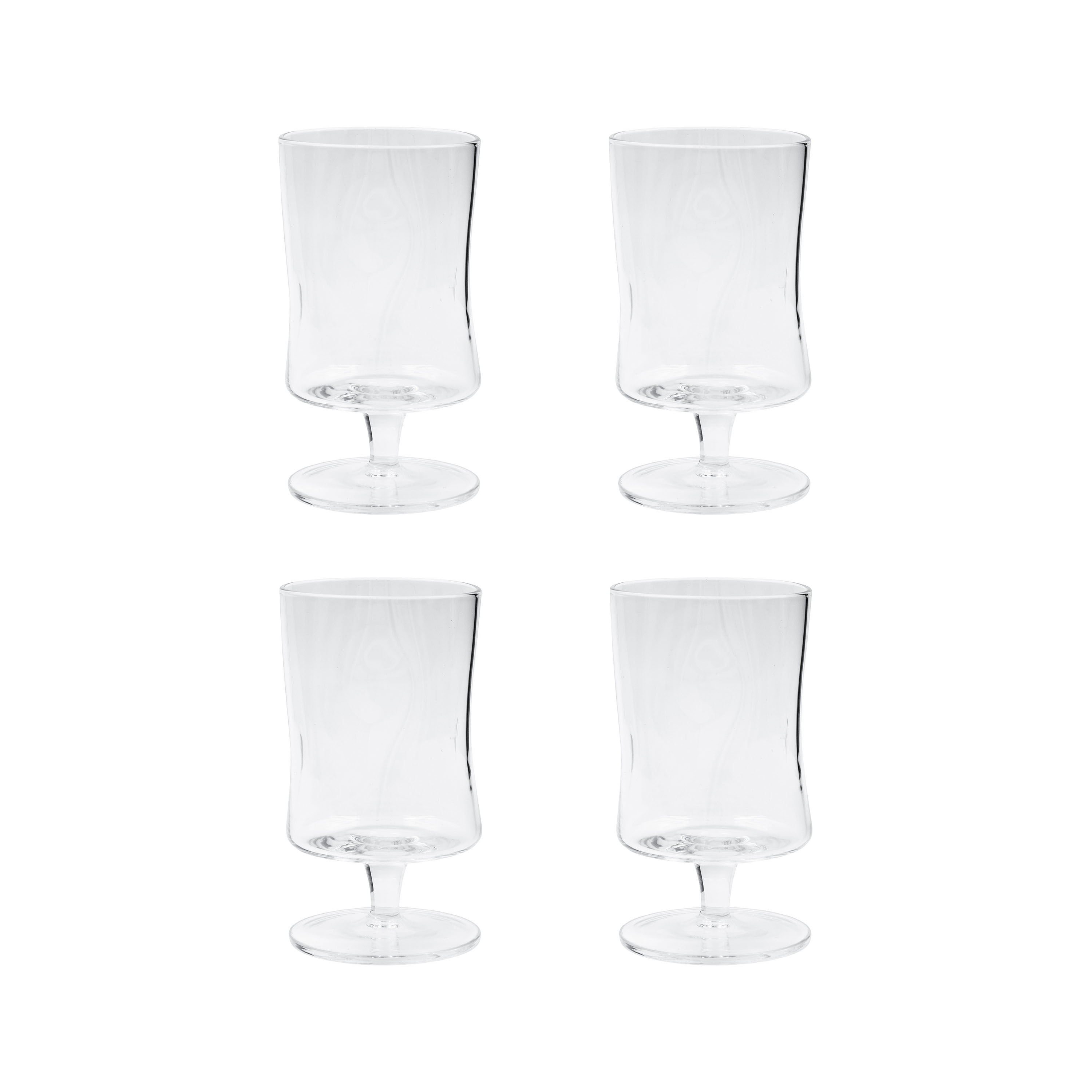 Sand Vinglass Klar 13cm 4-pack