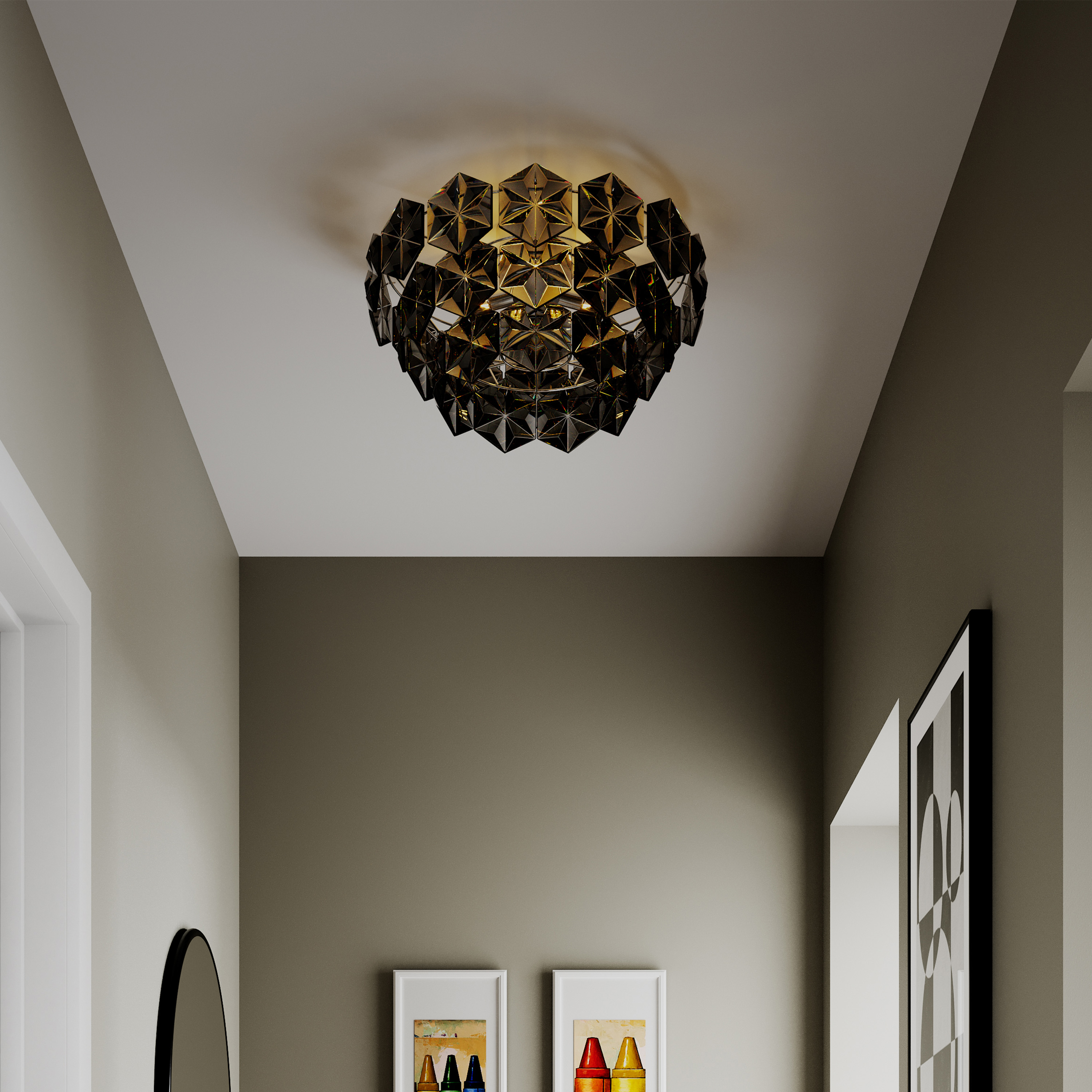 By Rydéns Monarque Plafond Svart Ø50