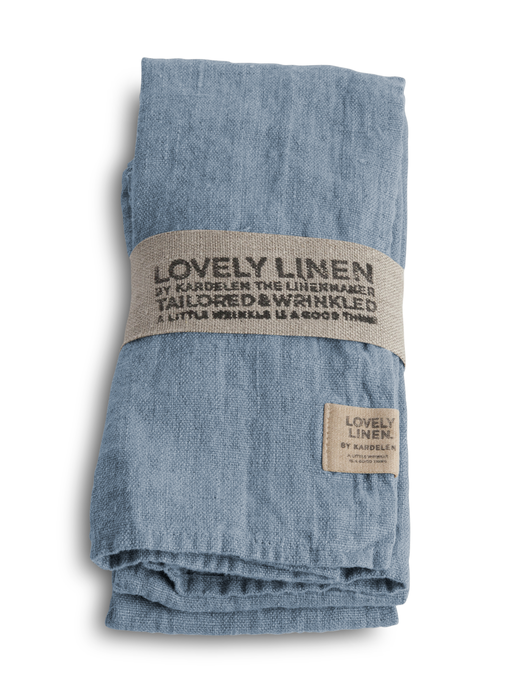 Lovely Servett Linne Dusty Blue 4-Pack