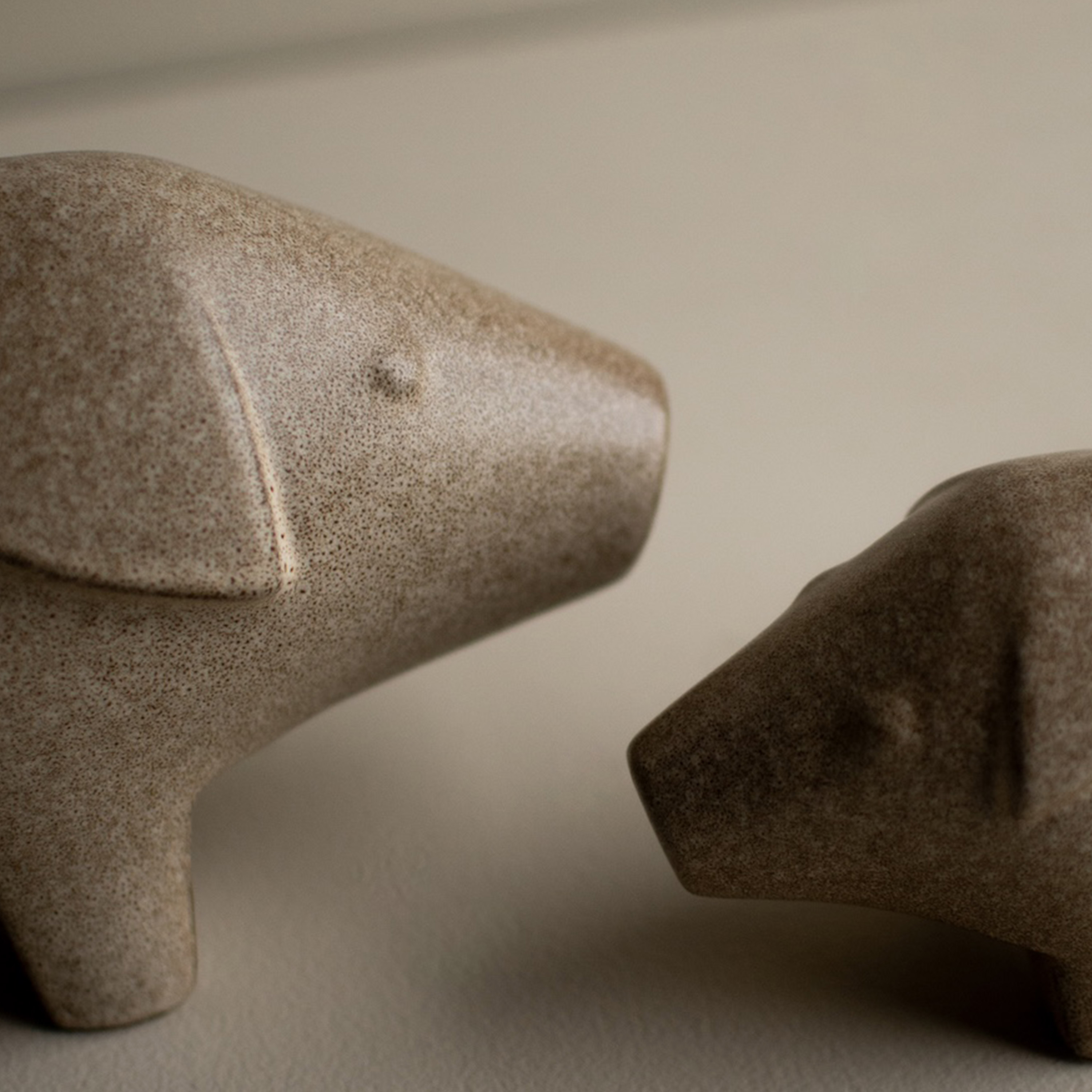 DBKD Swedish Pig Dekoration Beige 24x13