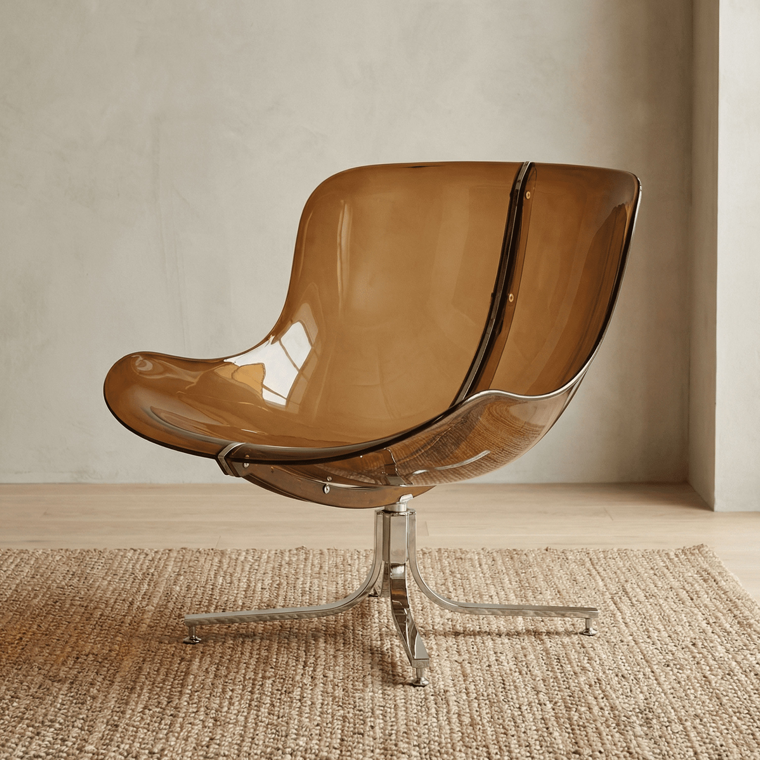 Jakobsdals Glossy lenestol beige