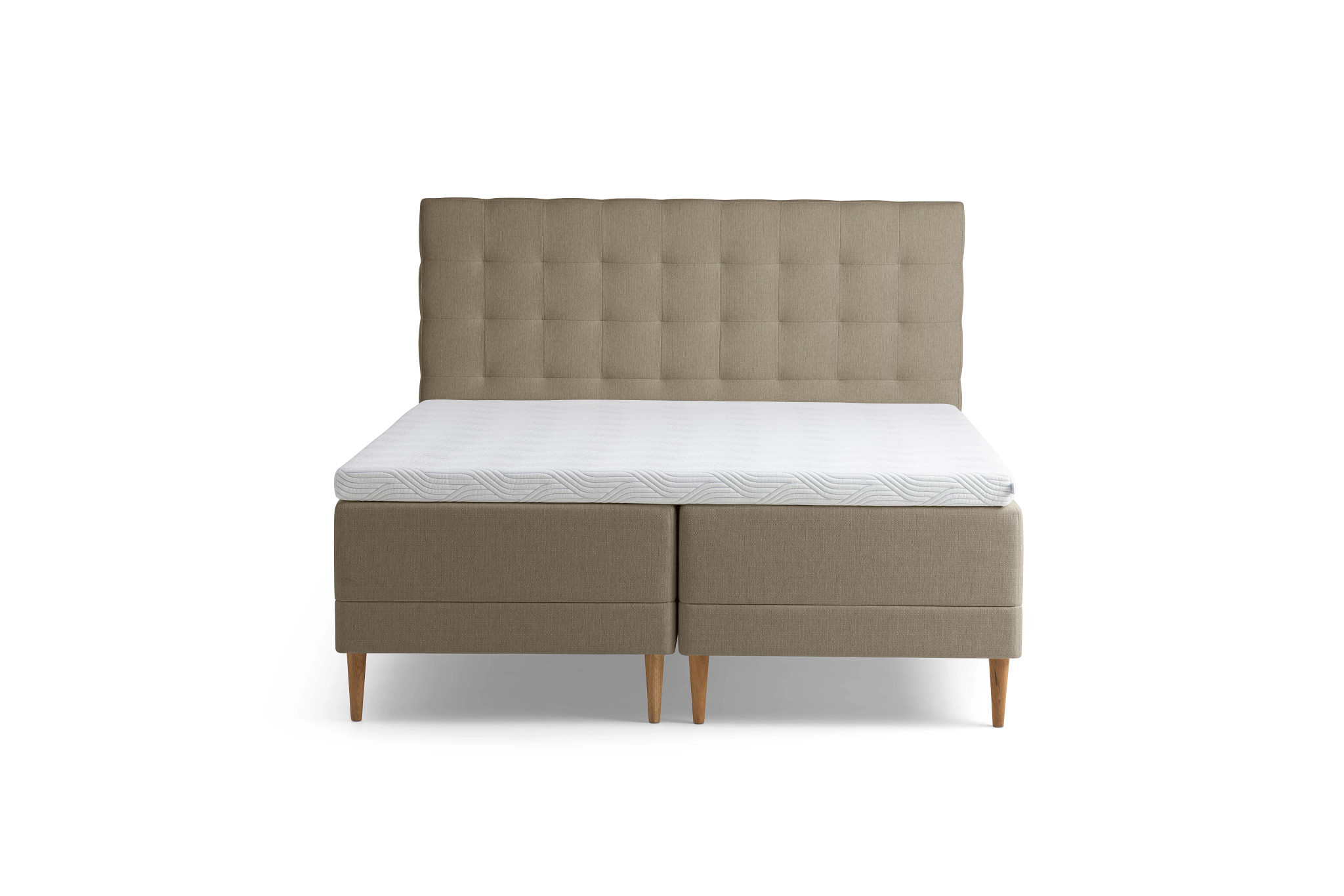 Tempur Promise Ramsäng Warm Grey 160x200 ProLuxe SmartCool 10cm Medium Rundat Ekben 19cm
