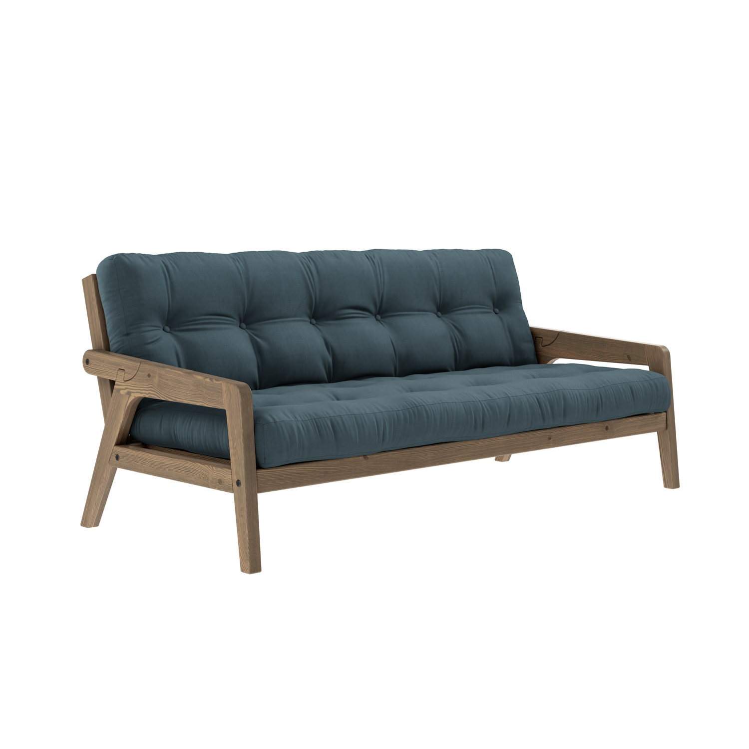 Karup Design Grab Schlafsofa Braun/Petrolblau 204cm