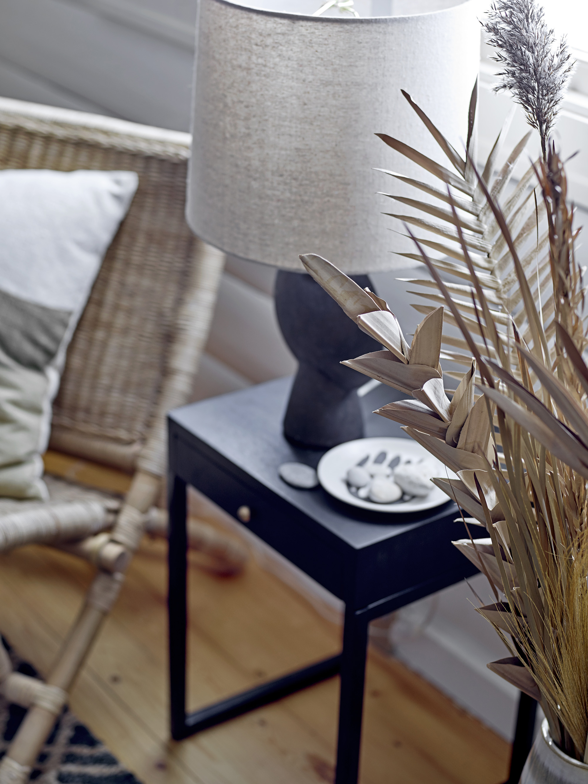 Bloomingville Sergio Bordlampe Mørkebrun