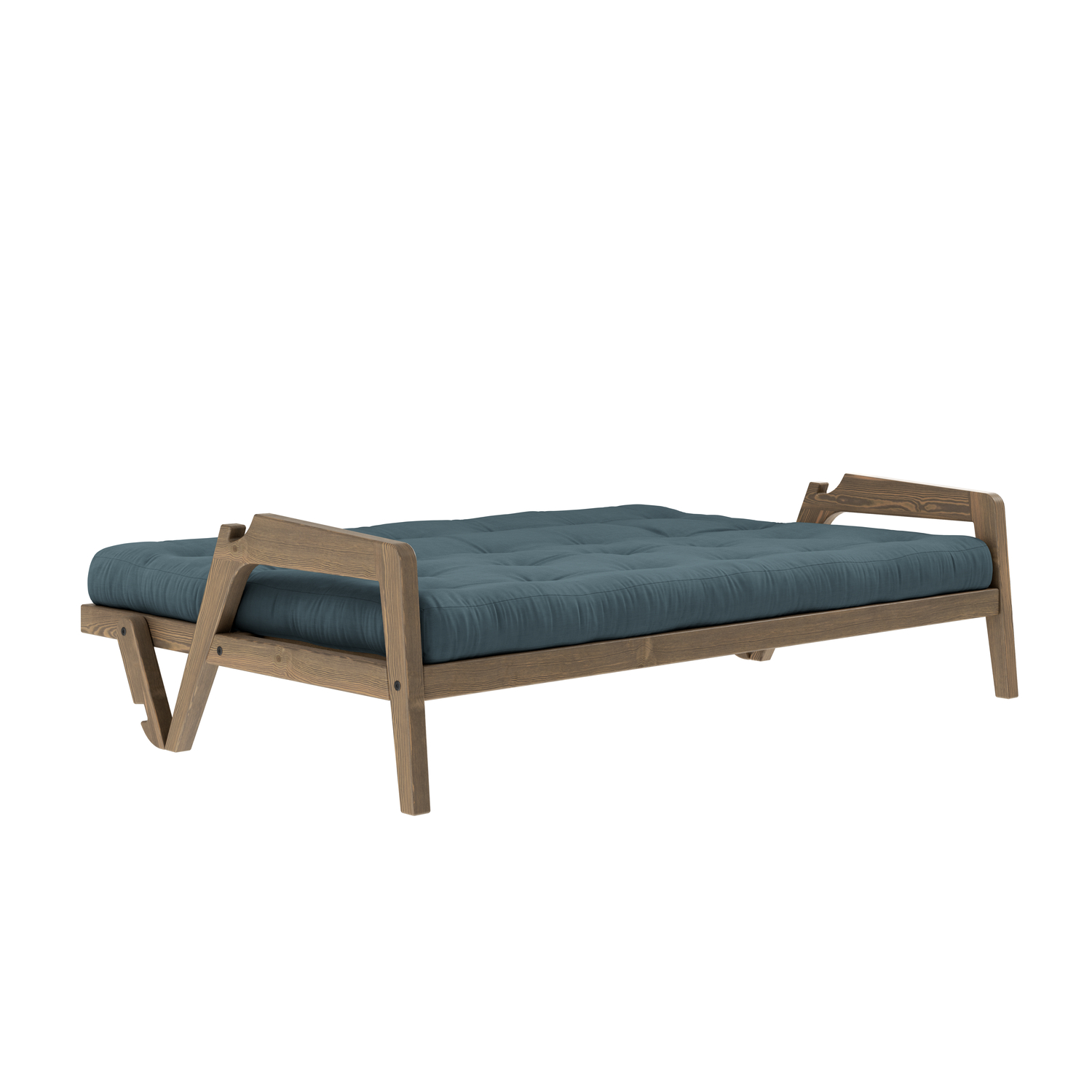 Karup Design Grab Schlafsofa Braun/Petrolblau 204cm