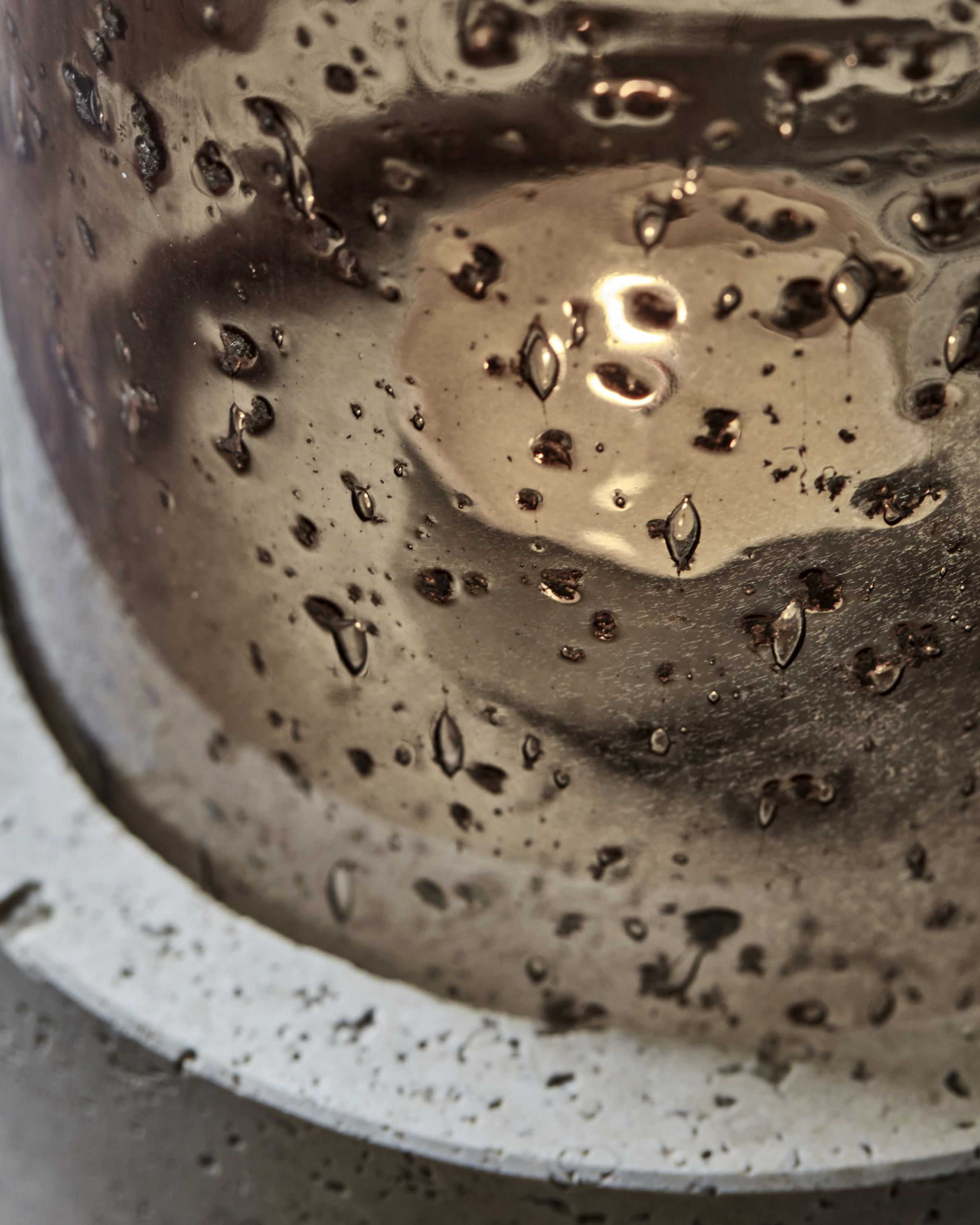 House Doctor Rivo Lysholder Travertin Brun 21cm