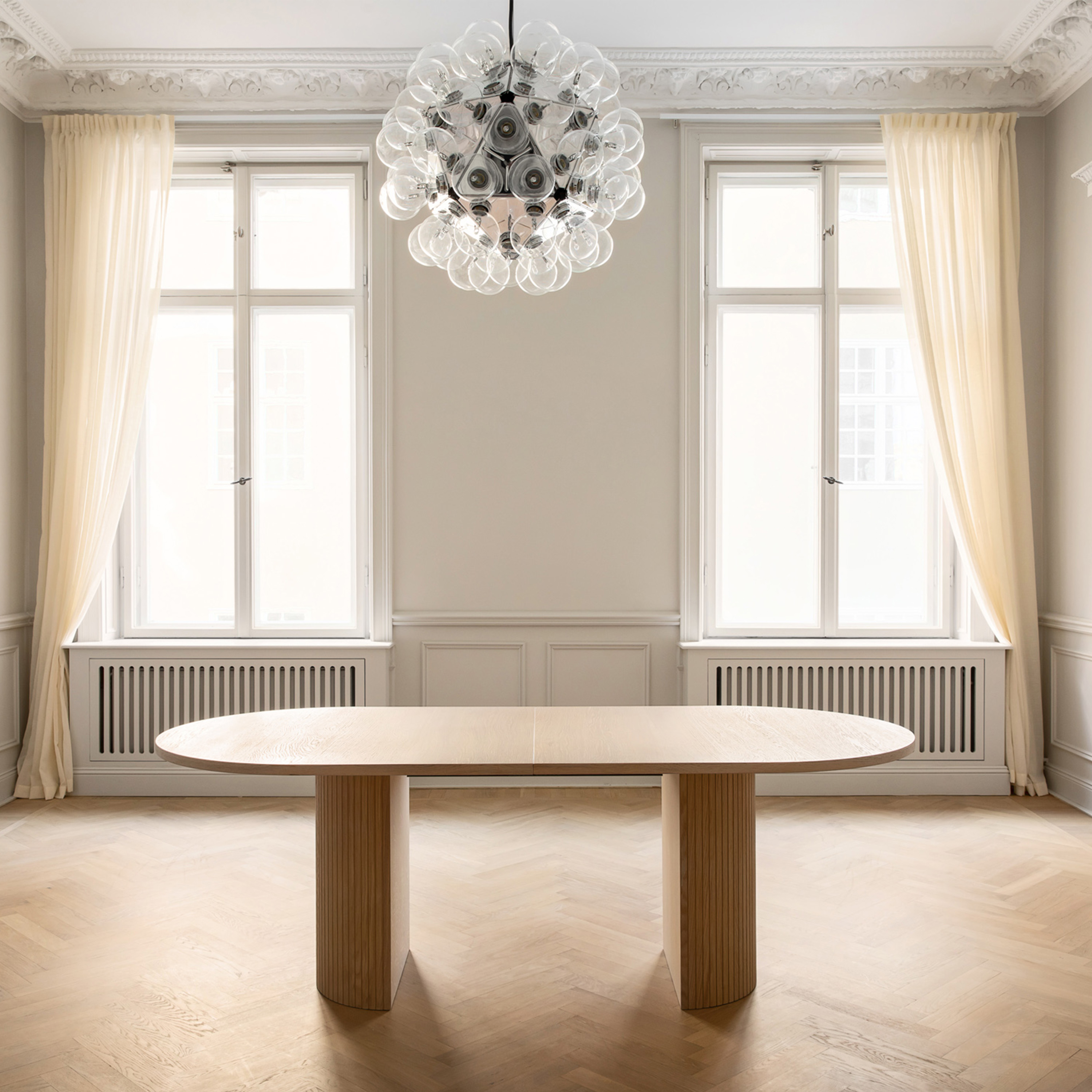 Sleepo Collection Bauer Matbord Vitoljad Ek 220+50