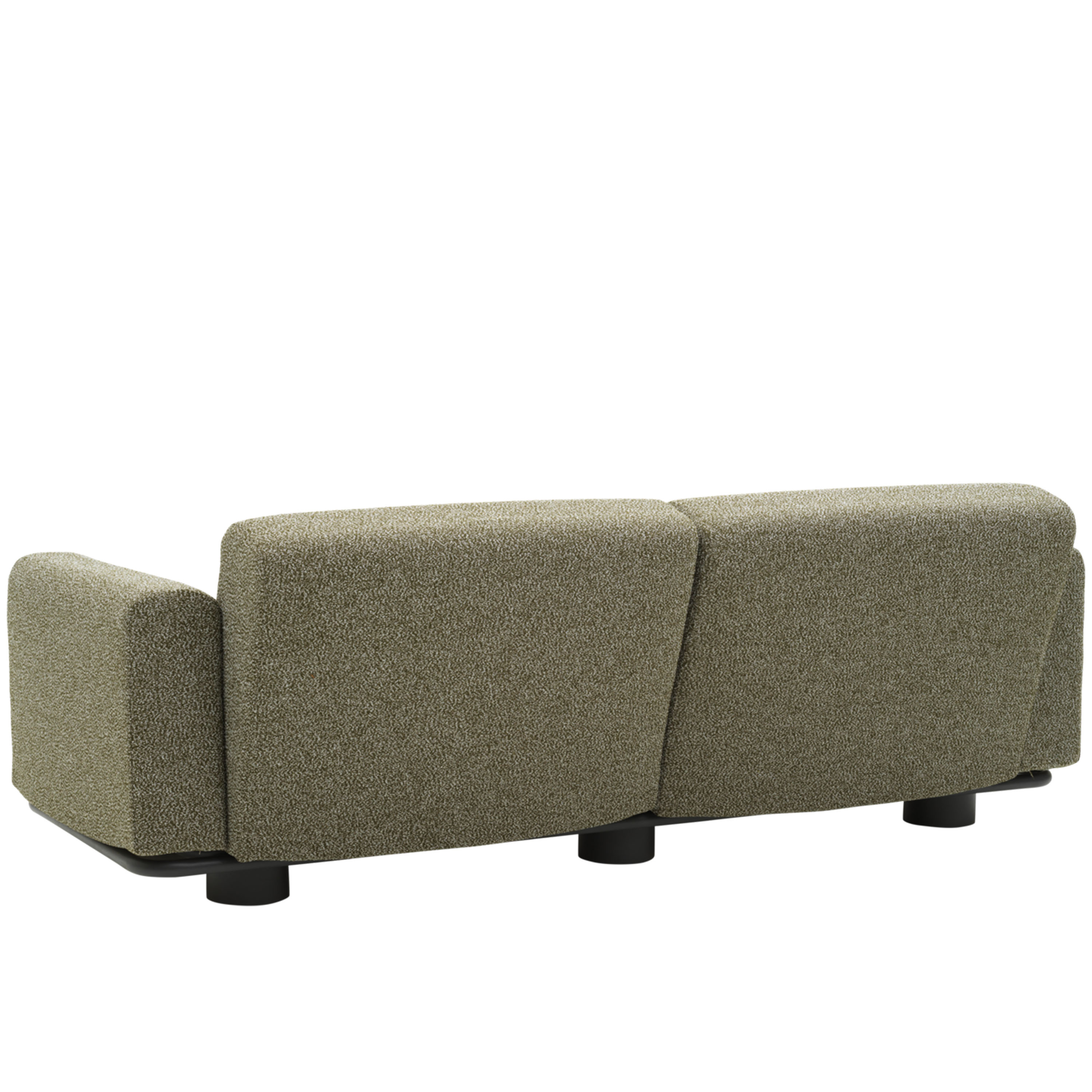 Brafab Bolster 2,5-sits Soffa Anthracite/Teddy Verde 209cm