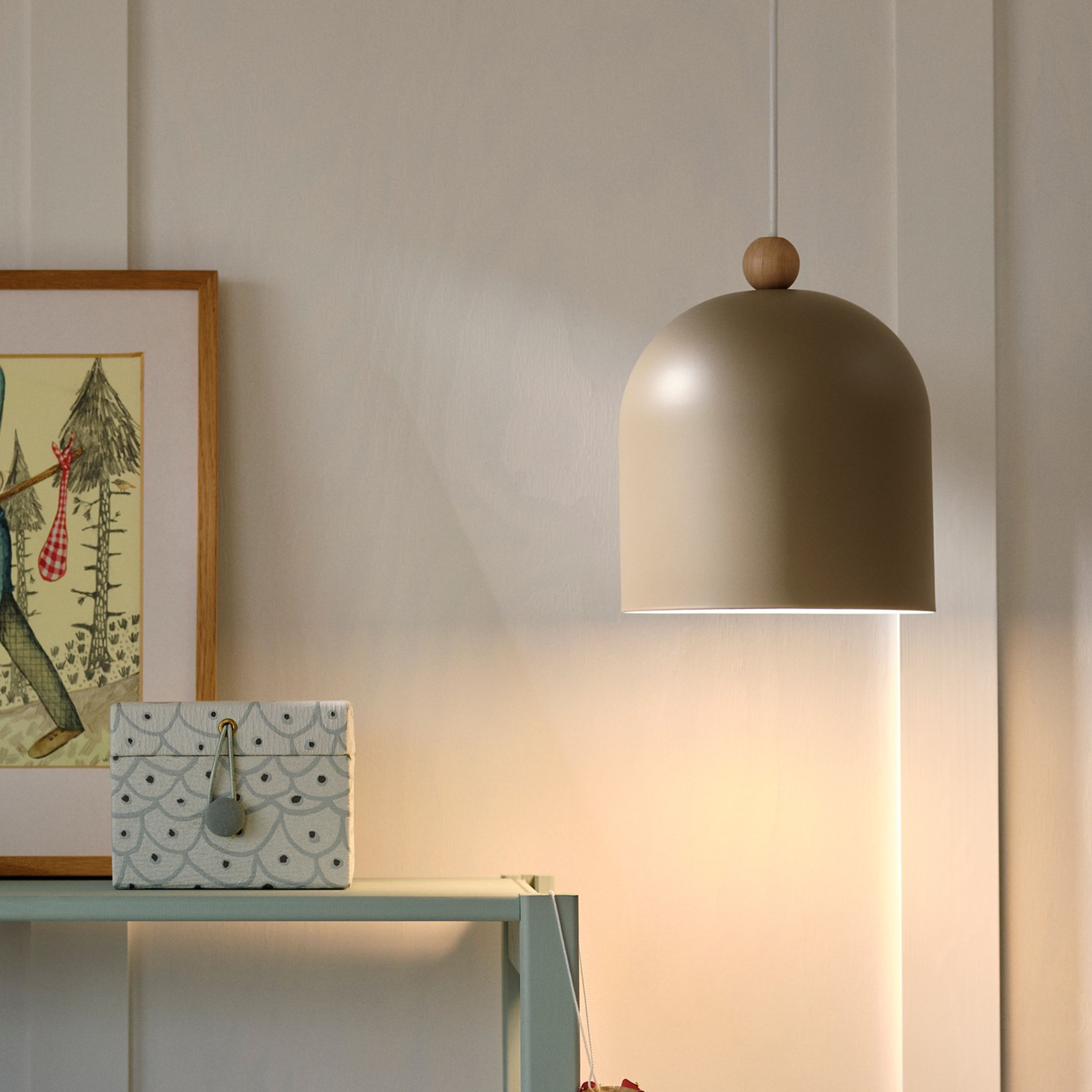 Nordlux Gaston Taklampe Lys Brun 20cm