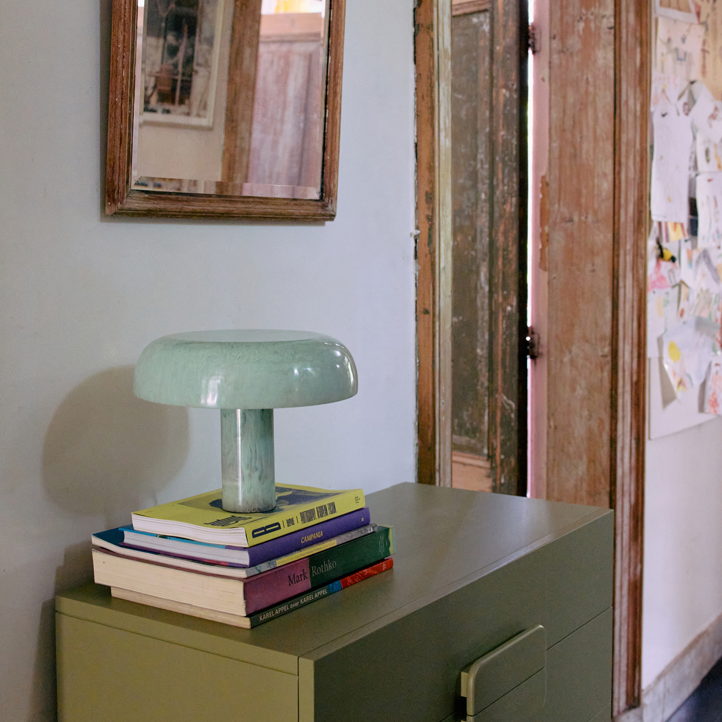 HKliving Mushroom Bordslampa Mint Small