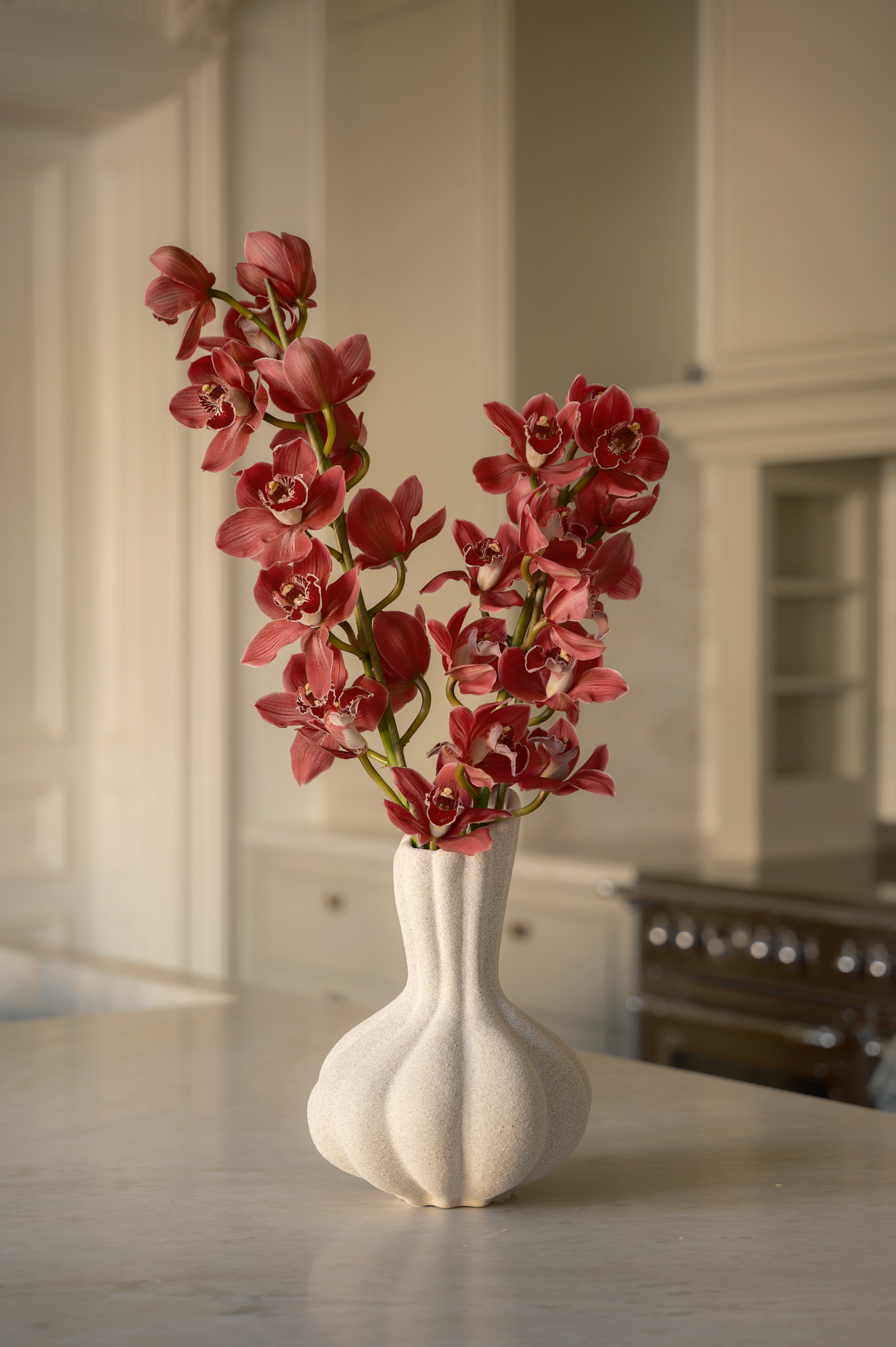 Sleepo Collection Dahlia Vas White Melange 30cm