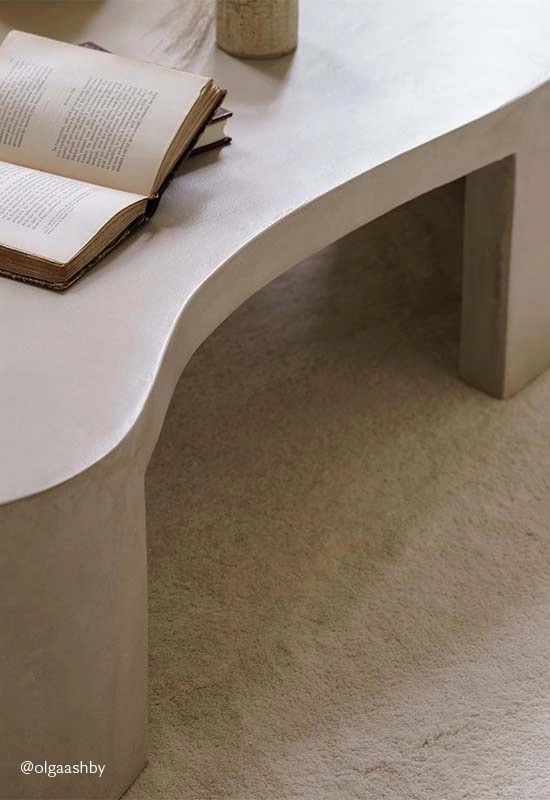 Layered Residue Wollteppich Bone White 265x400