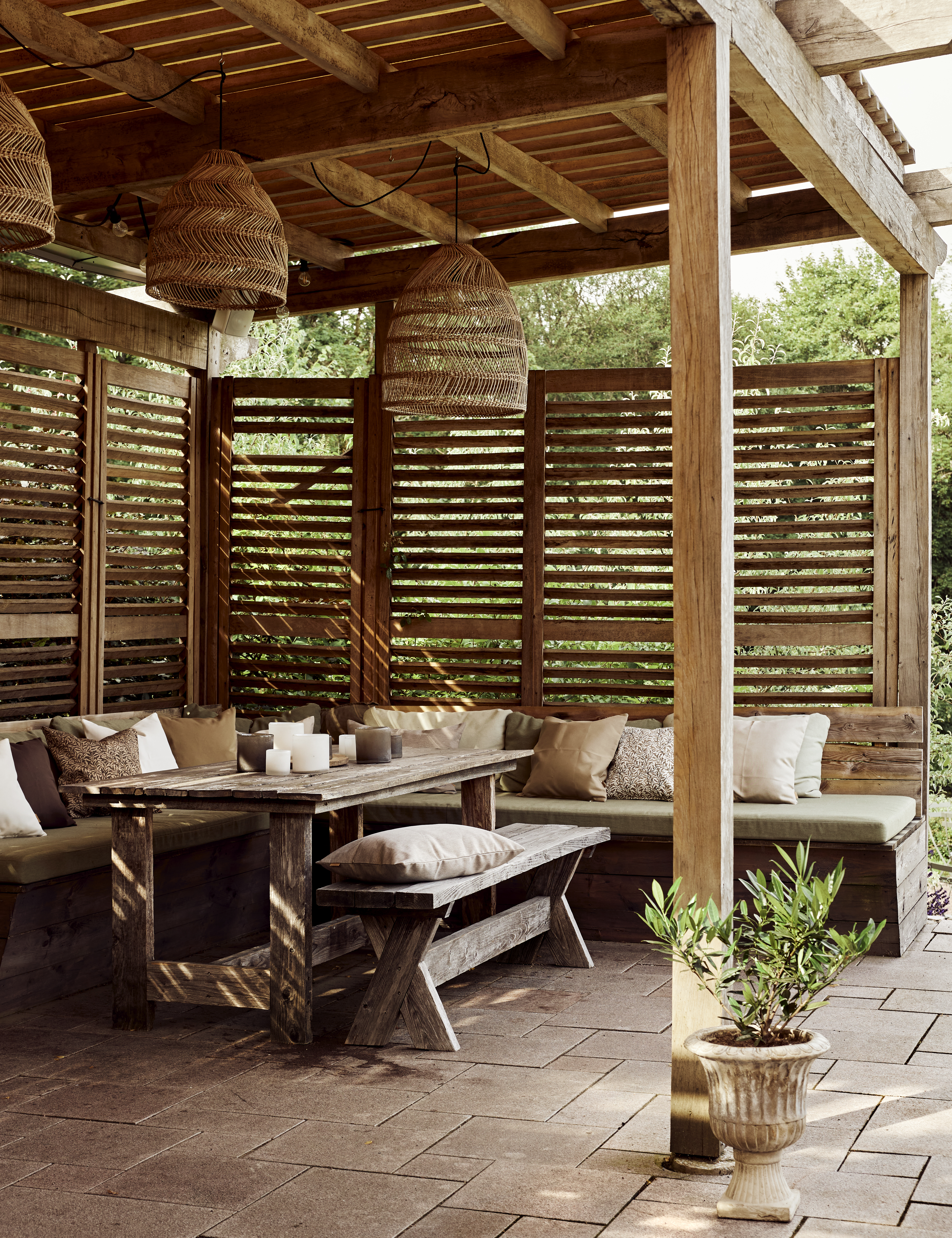 Boel &amp; Jan Ramas Outdoor Kissenbezug Braun 45x45 cm