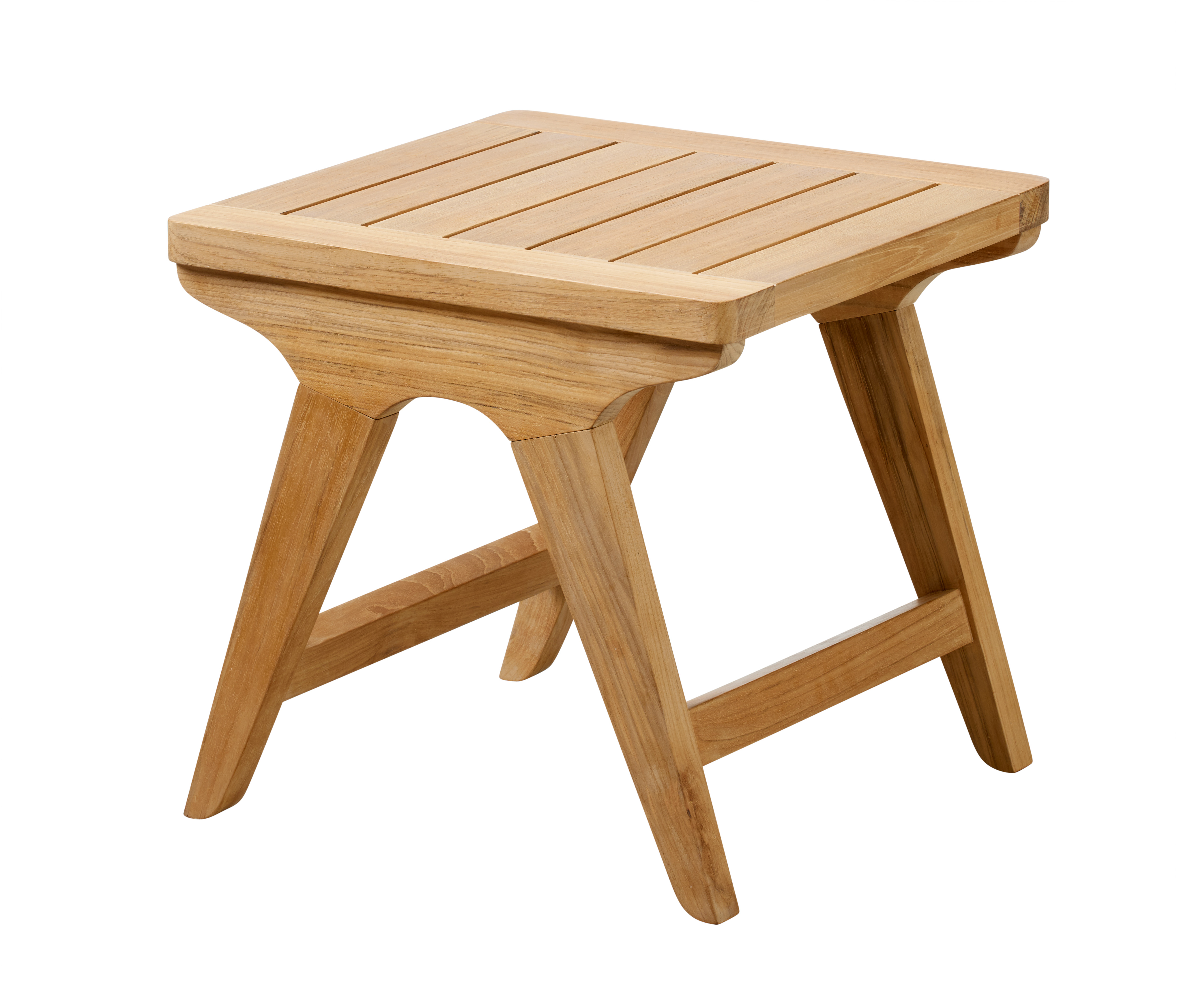 Cinas - Eya Sidebord Teak 45x45 - Holz  - Sofabord og Sidebord Utendørs