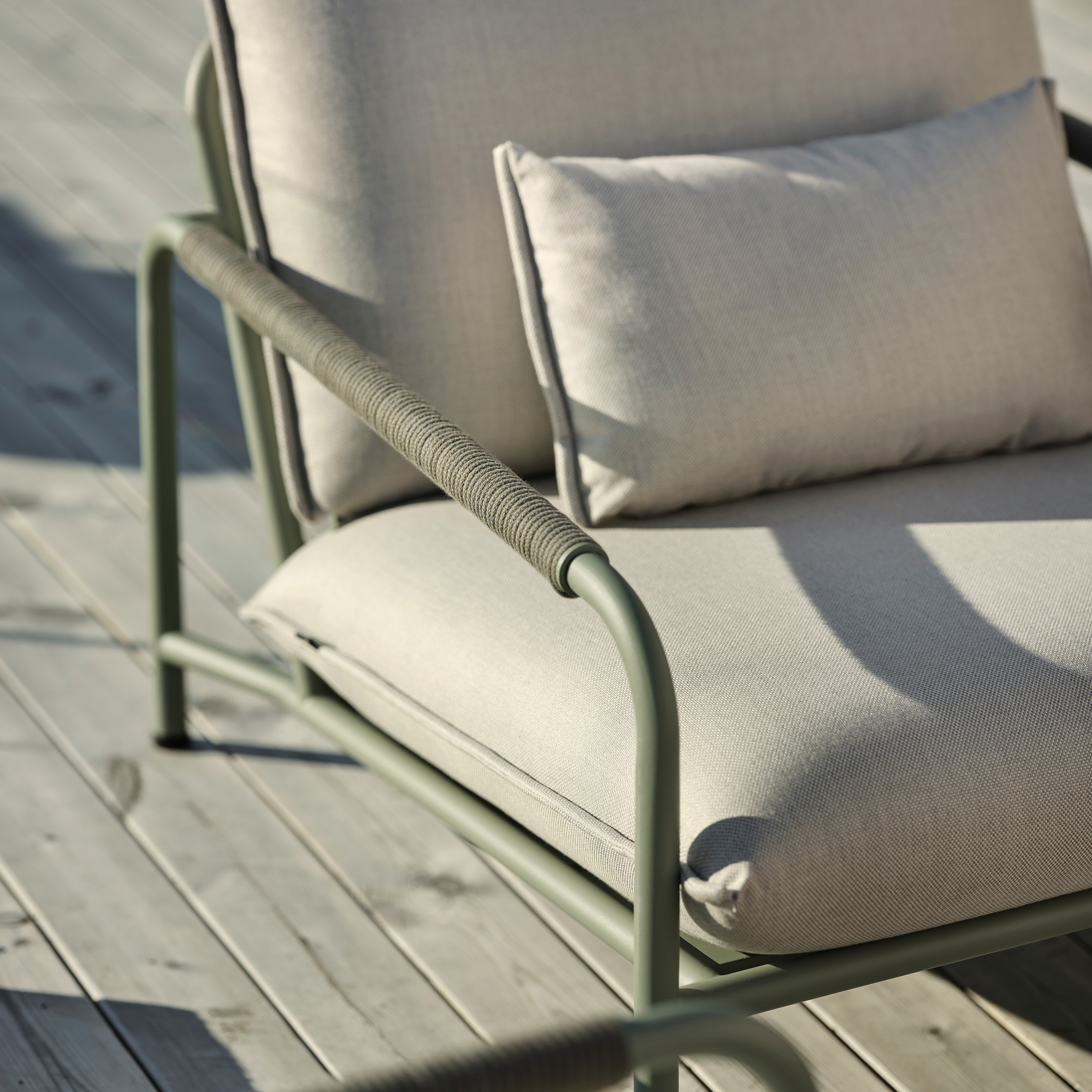 Brafab Lerberget Loungesstol Dusty Green/ash