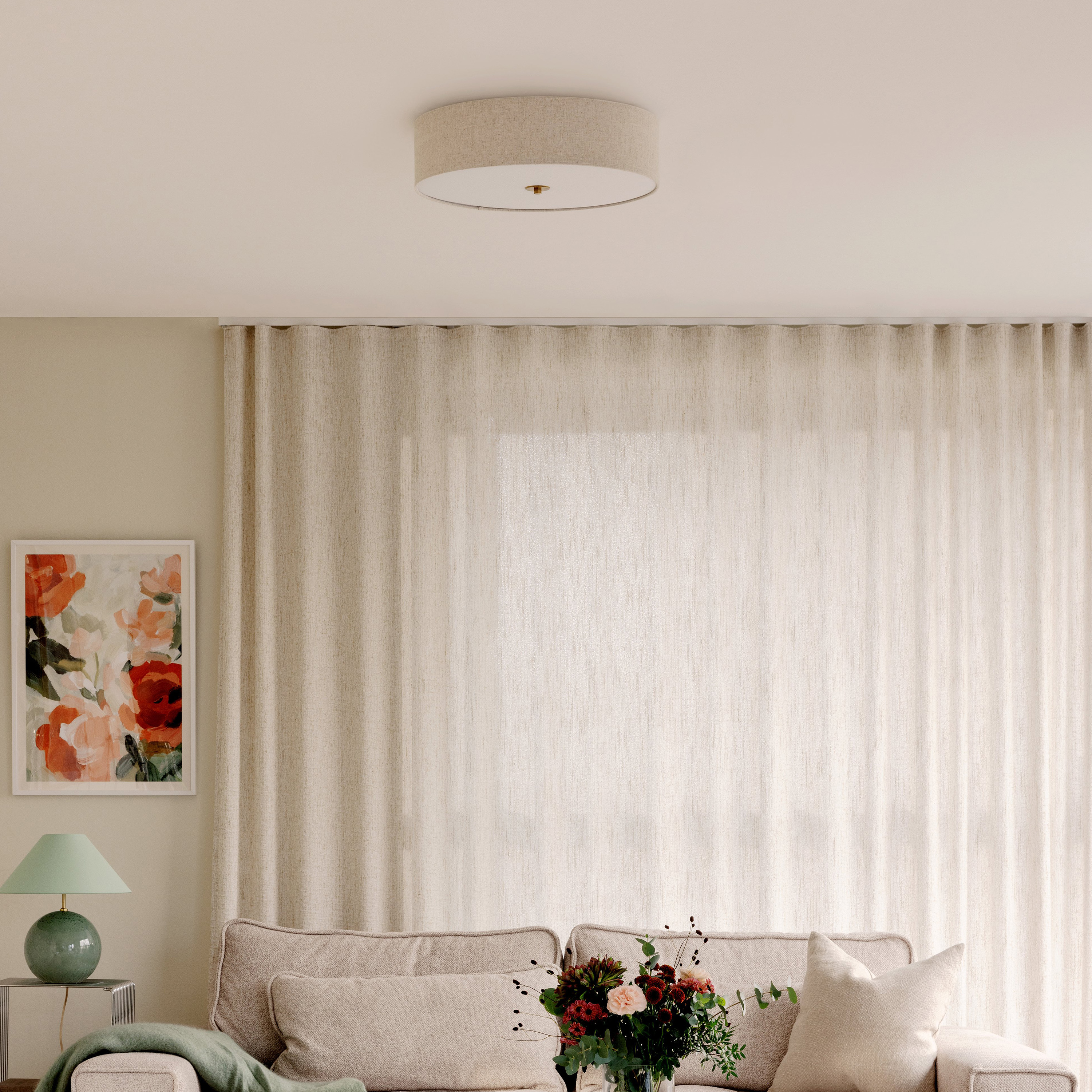 Globen Lighting Noah Deckenleuchte Beige Ø35