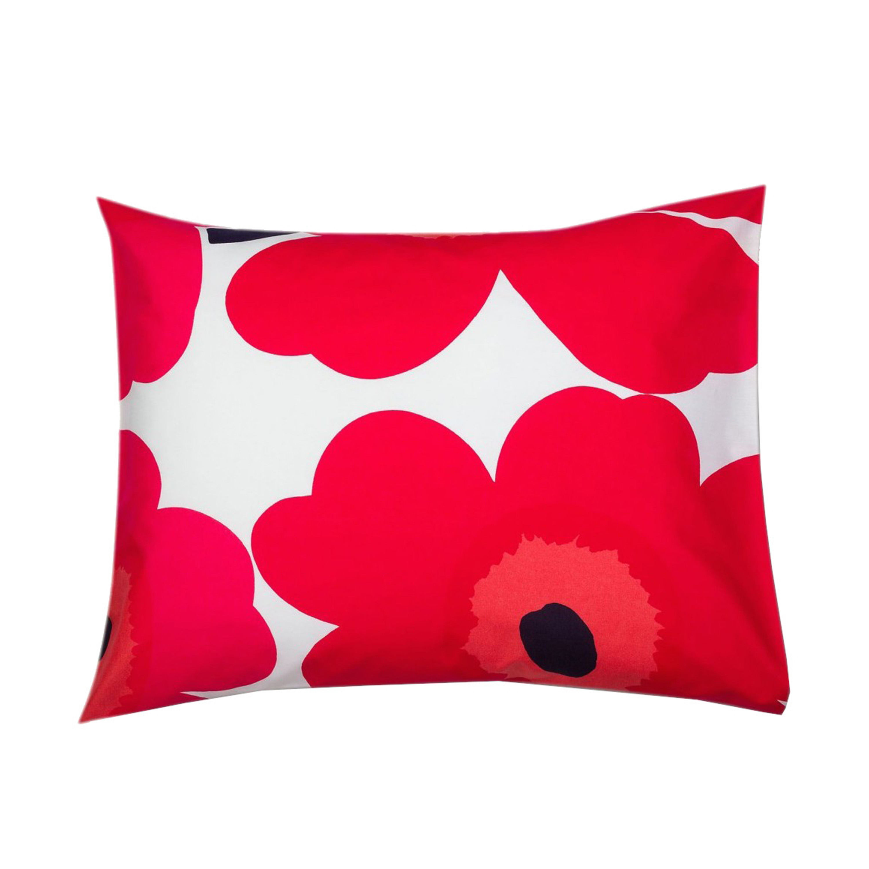 Unikko Örngott Röd/Vit 50x60