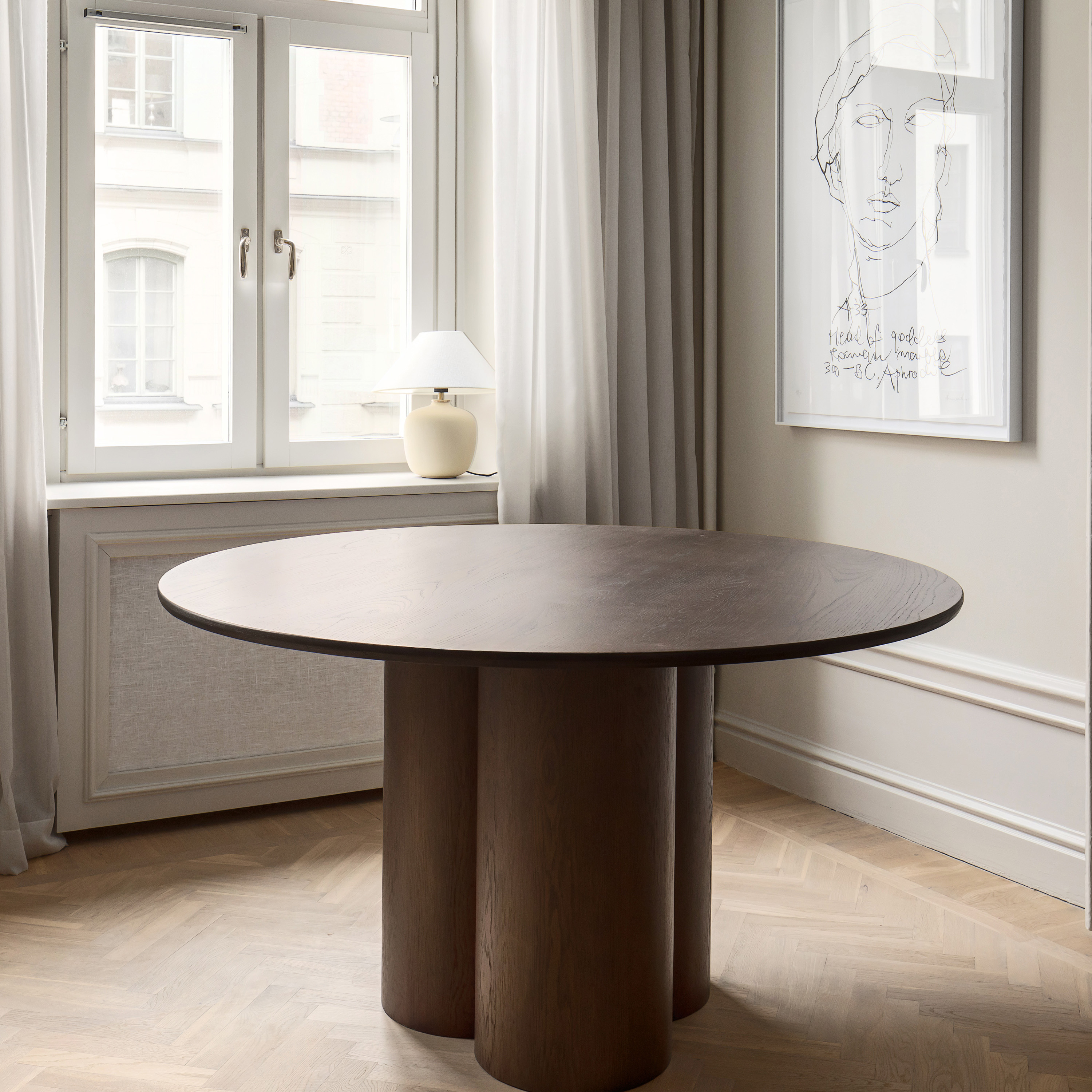 Sleepo Collection Laura Matbord Brunbetsad Ek Ø130