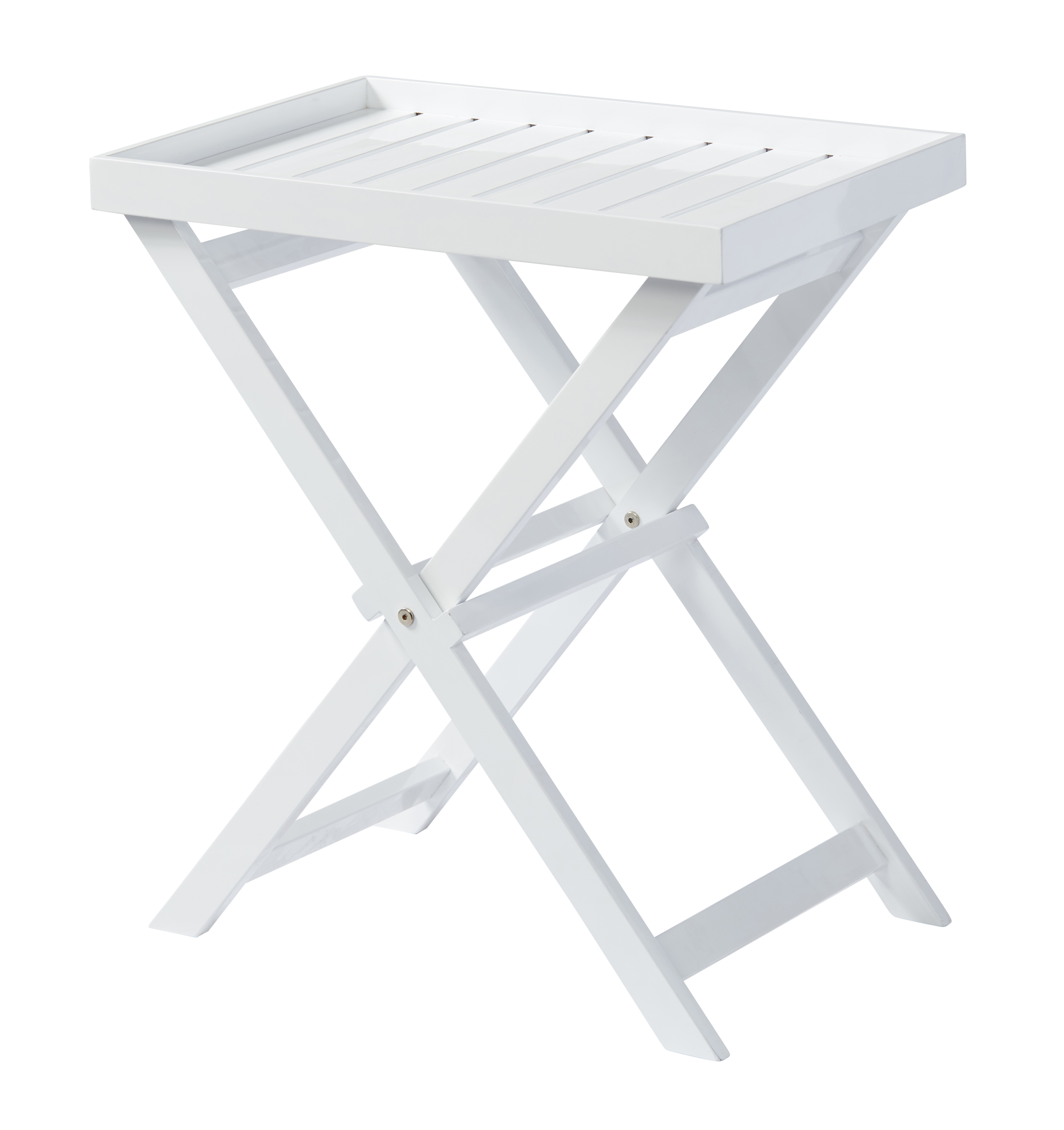 Cinas - Tracy Tray Balkongbord White - Vit - Cafébord