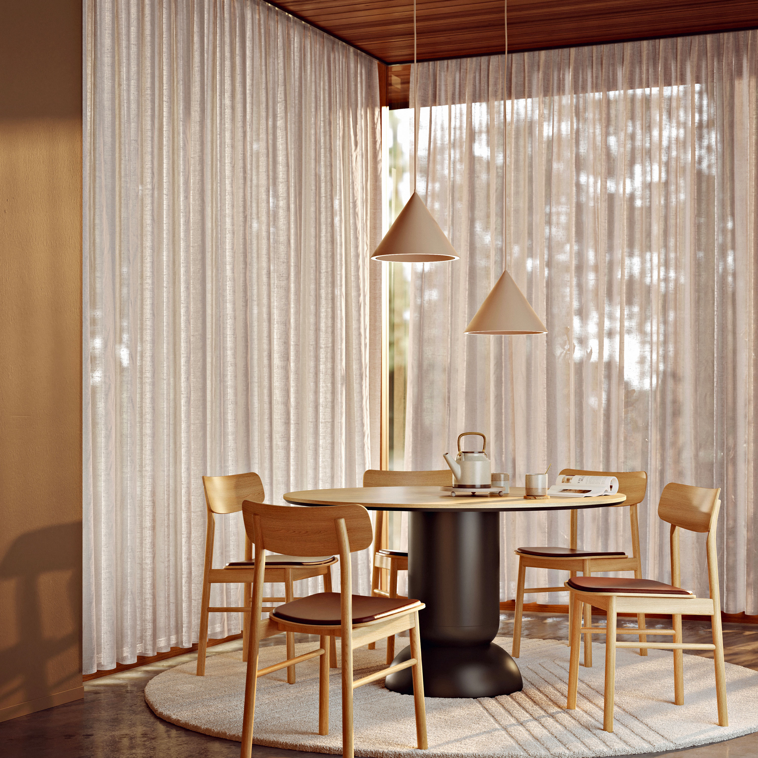 Woud Ludo Spisebord Oak