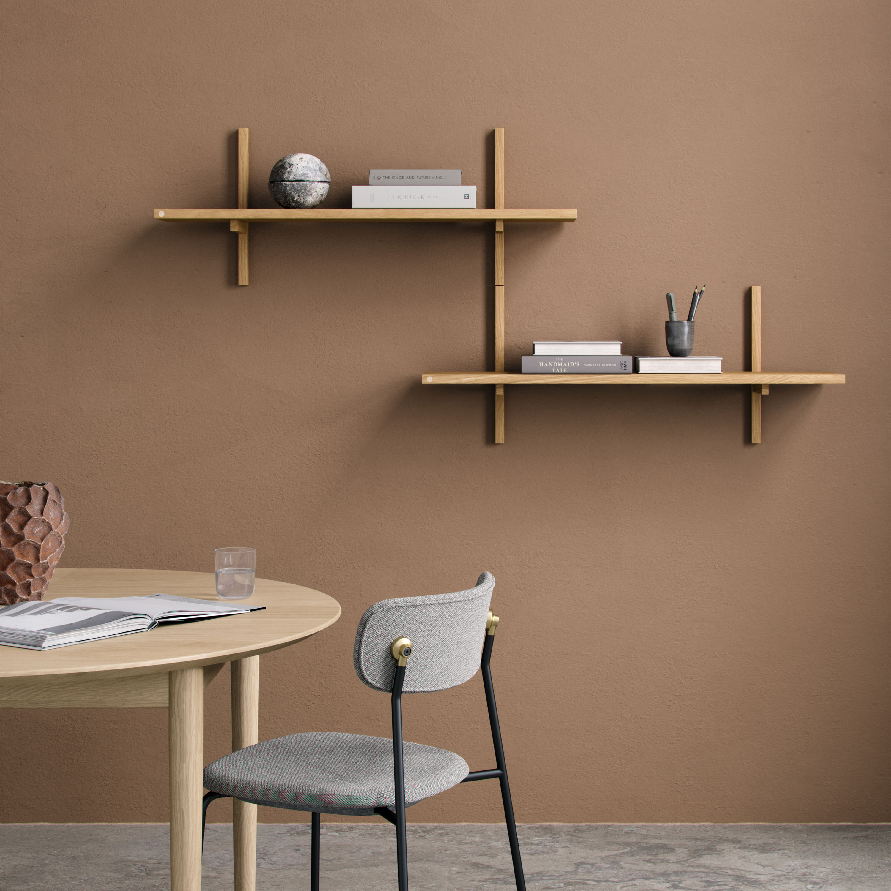 Andersen Furniture A-Light Vägghylla Oljad Ek 90x35