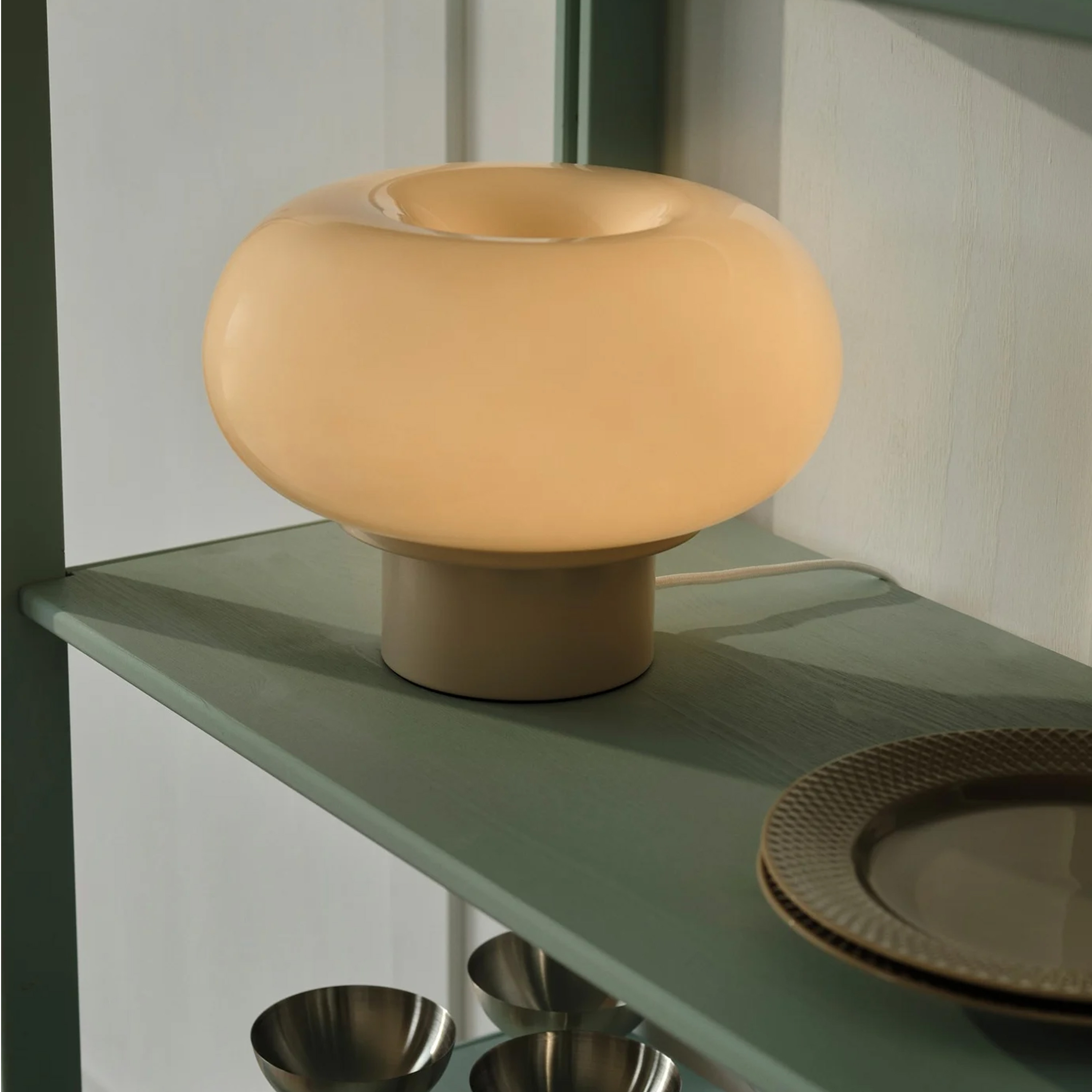 Nordlux Malti Pöytävalaisin Beige 21cm