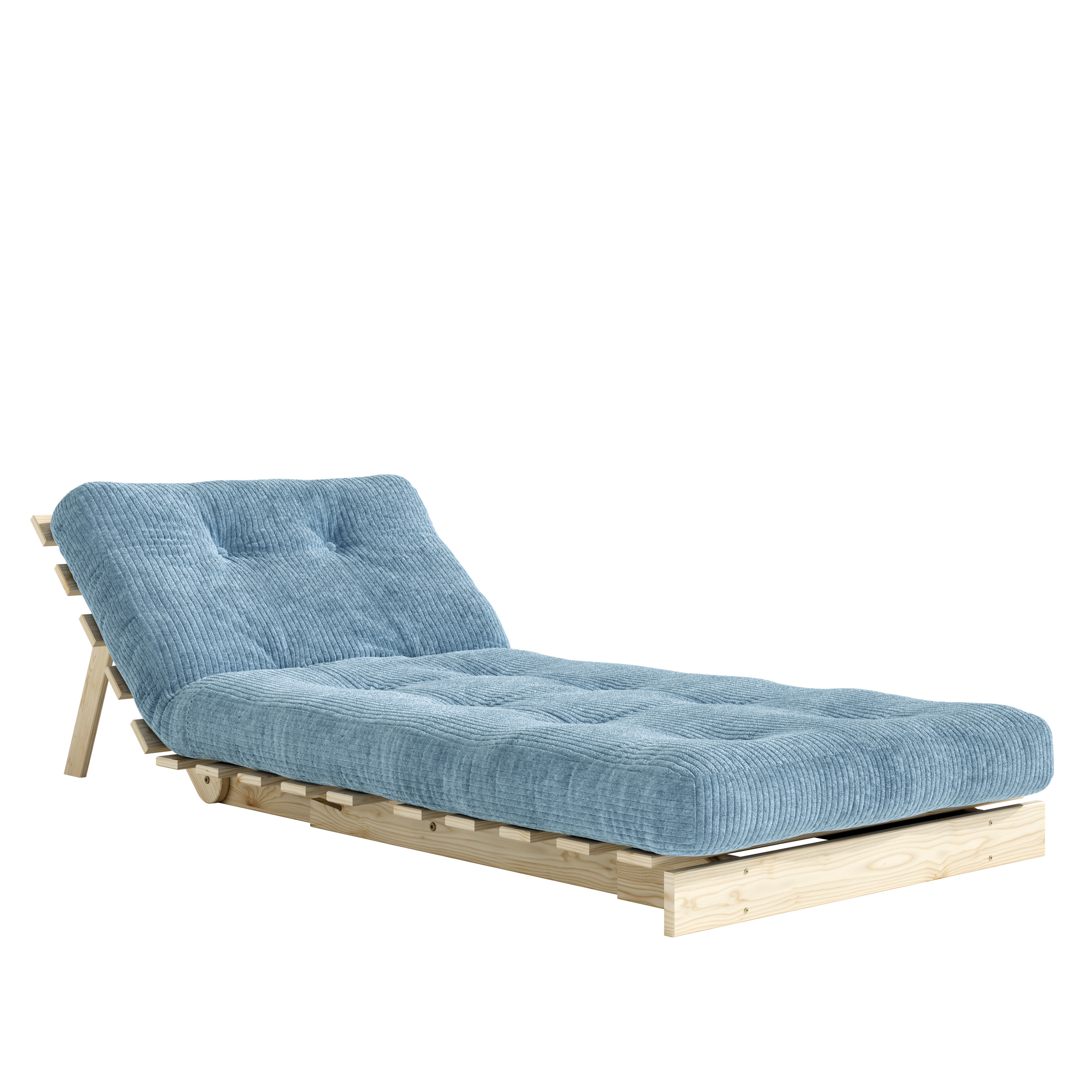 Karup Design Roots Sovesofa Raw/Hazy Blue 90cm