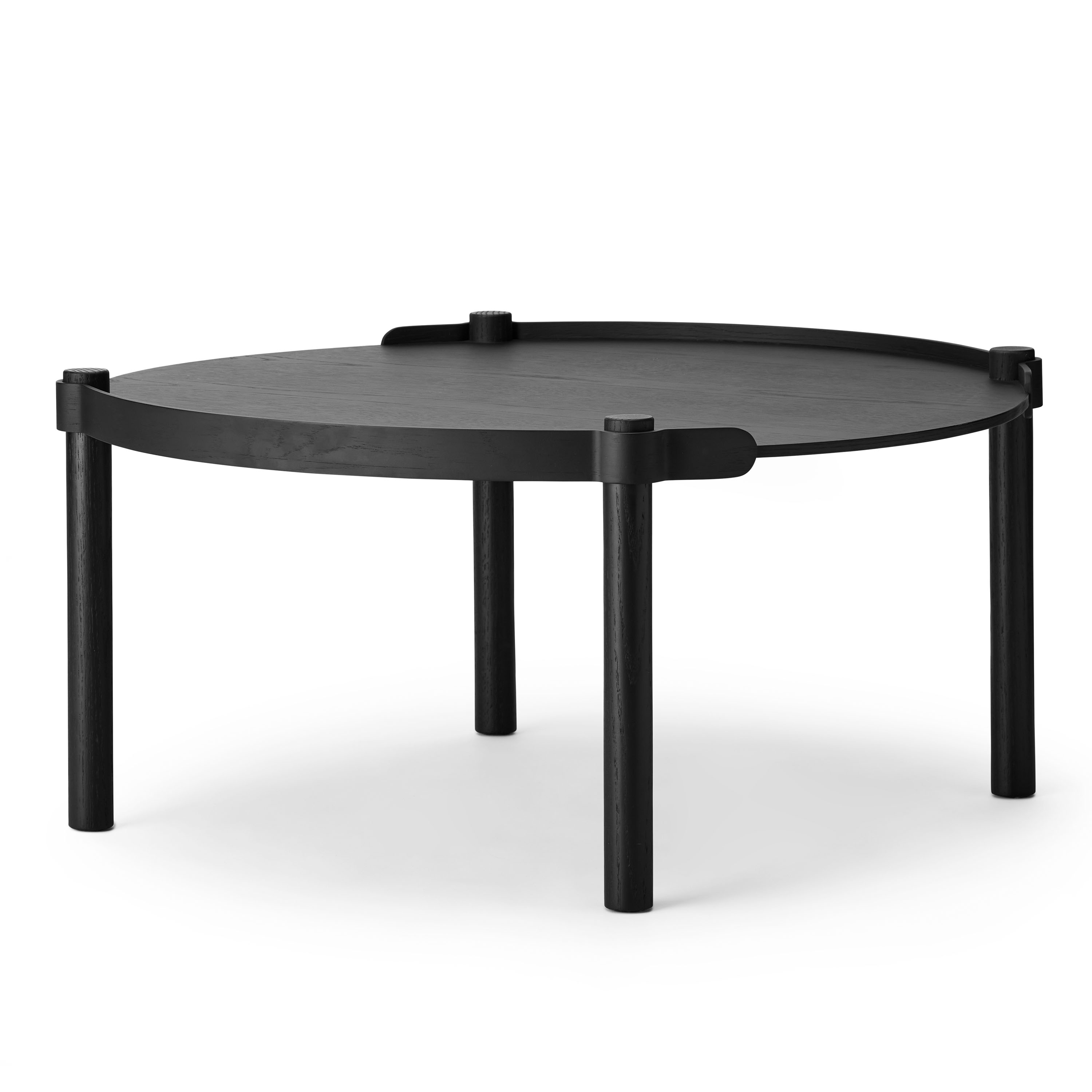 Woody Couchtisch Schwarze Eiche, 80 cm, gebeizt