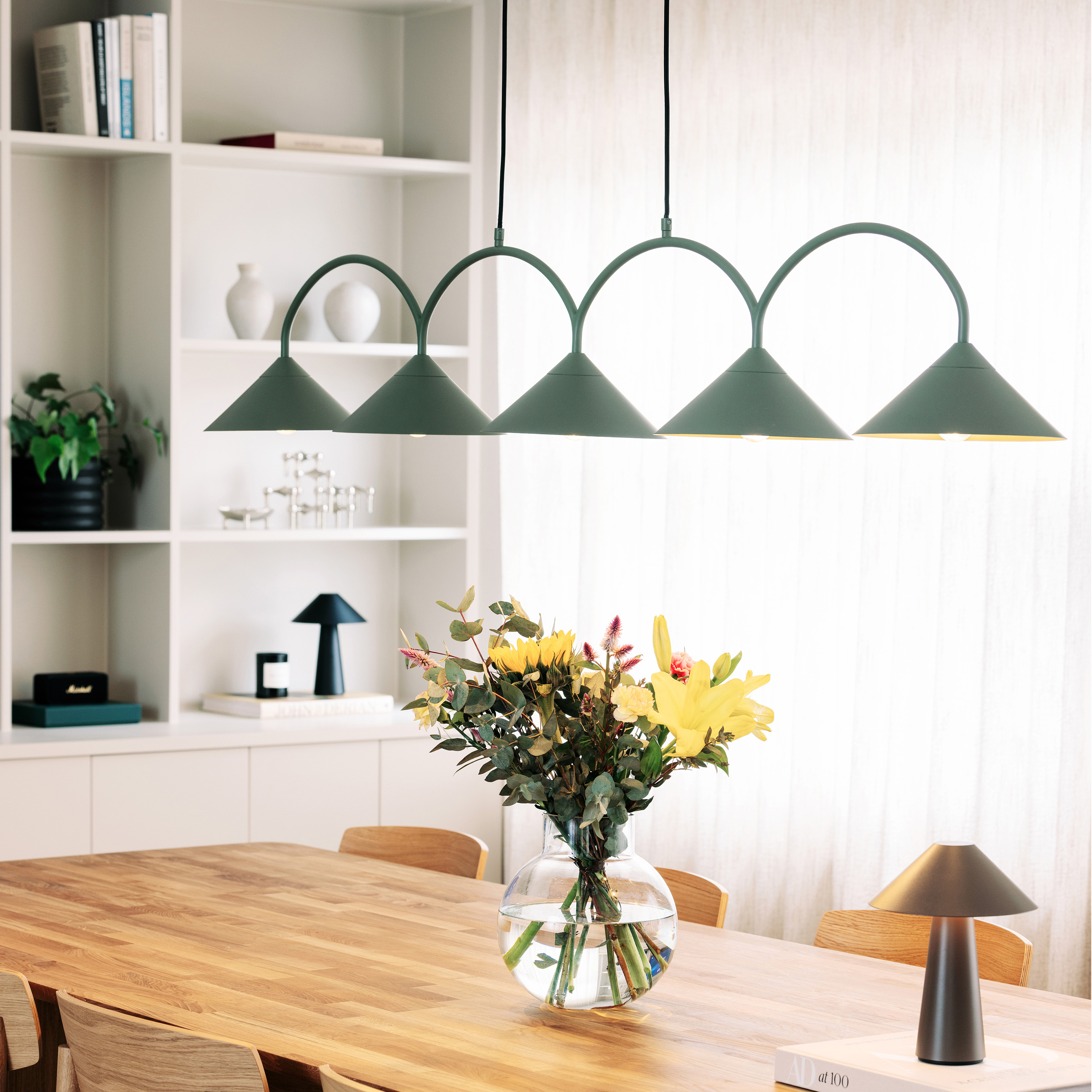 Globen Lighting Curve 5 Taklampa Grön