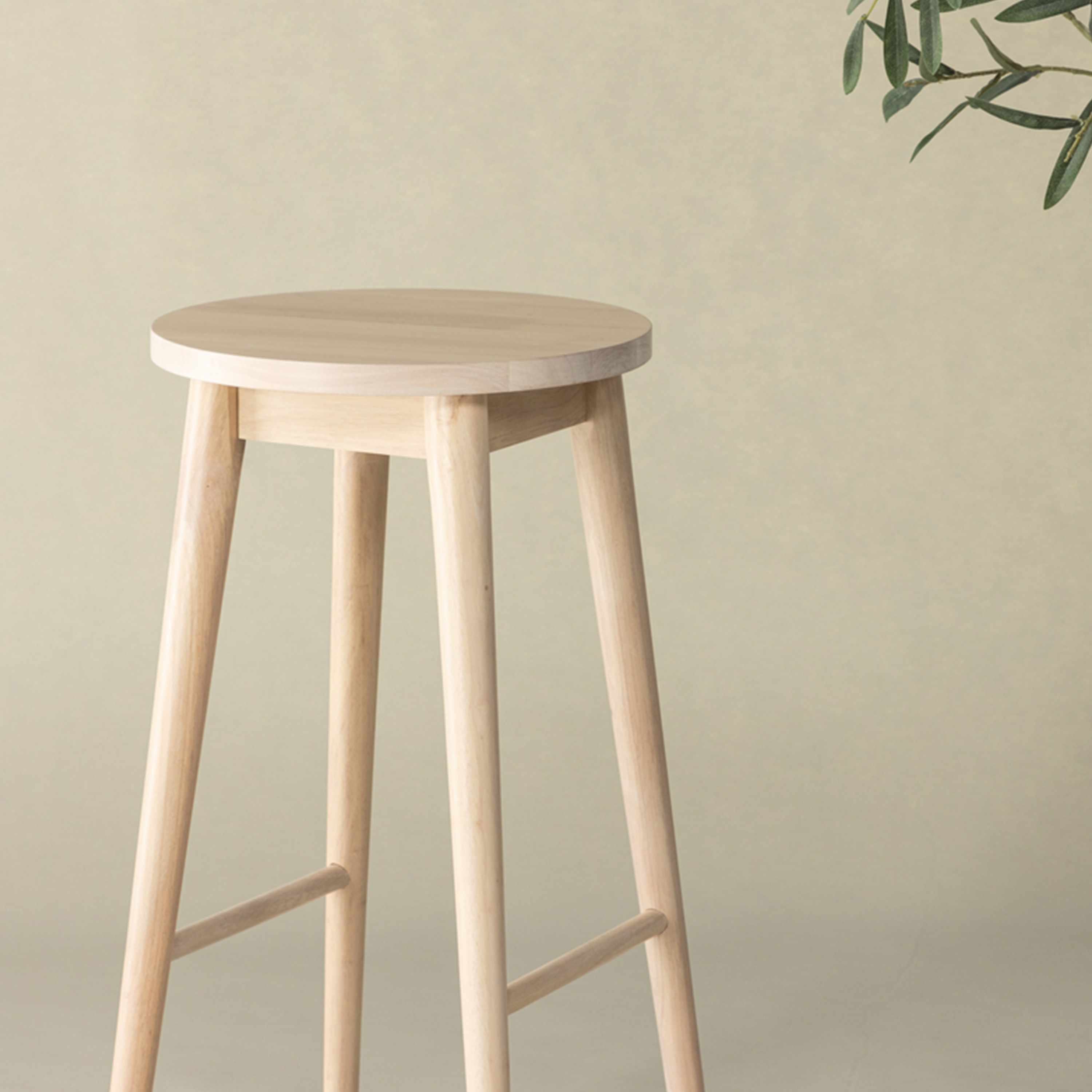 Vind Mollösand Barstol Vitpigmenterad 75cm