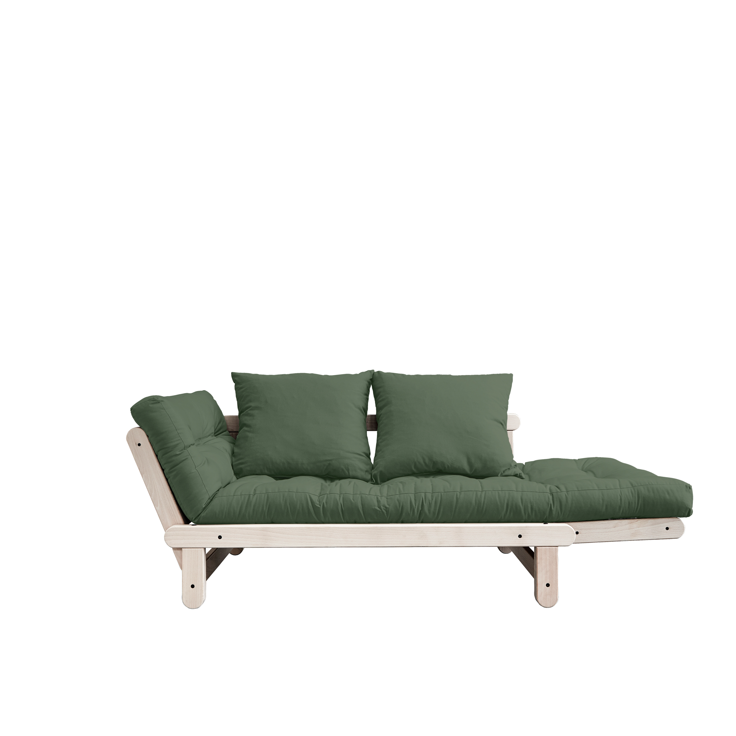 Karup Design Beat Bäddsoffa Natur/Olive Green 200cm