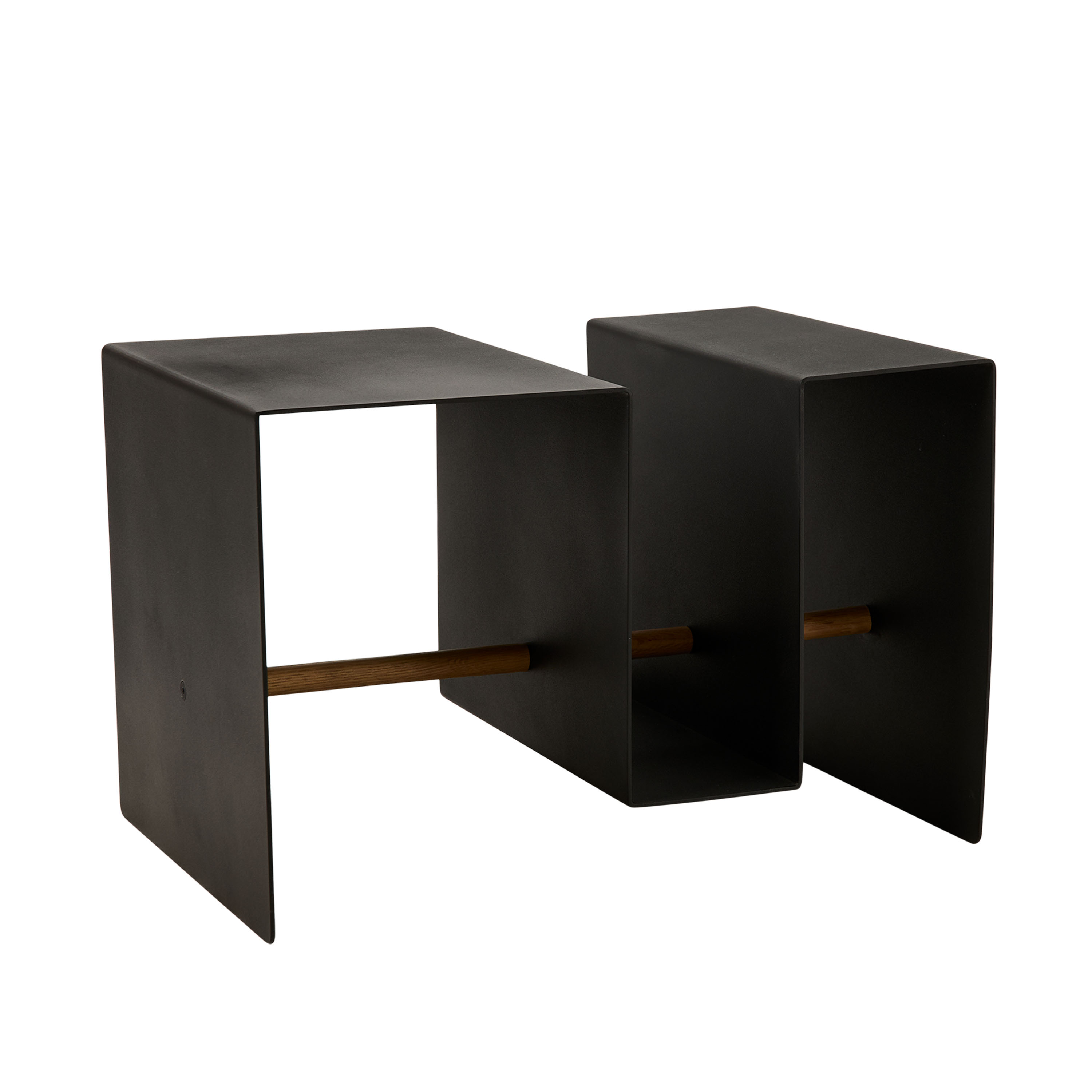 Edge Sidobord Powder Coated Metal Black