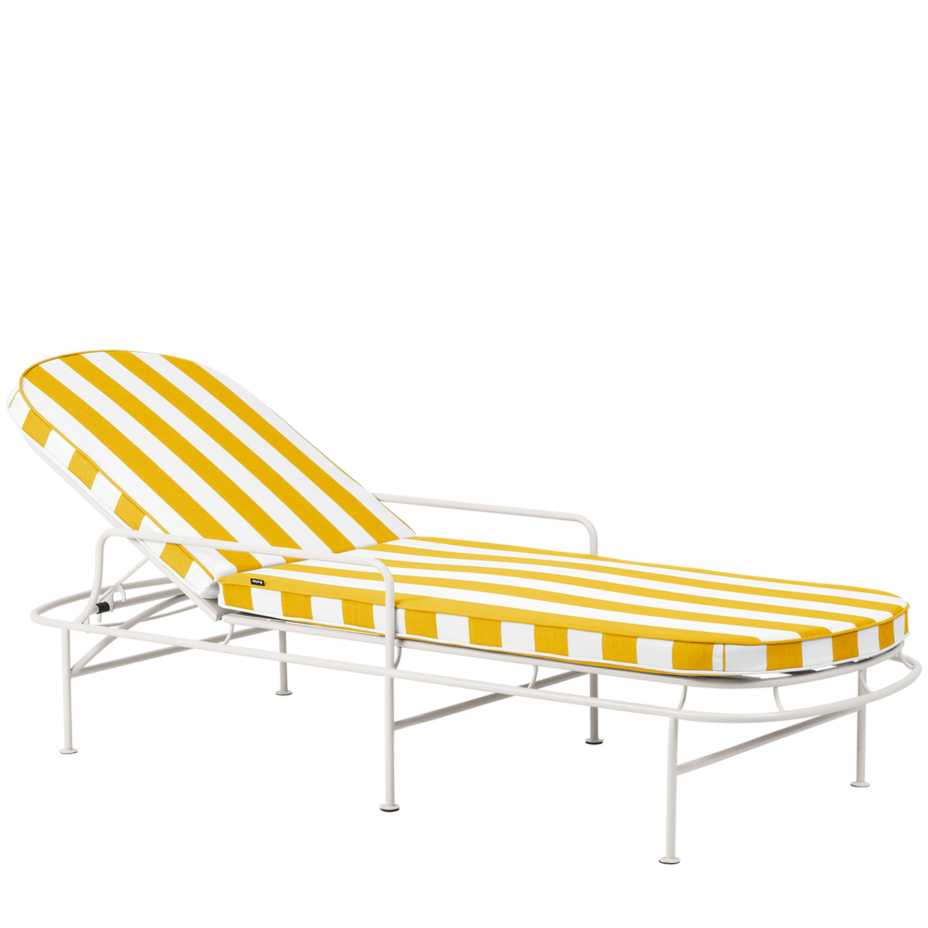 Arts Solsäng Soft White/Yellow Stripes 196cm