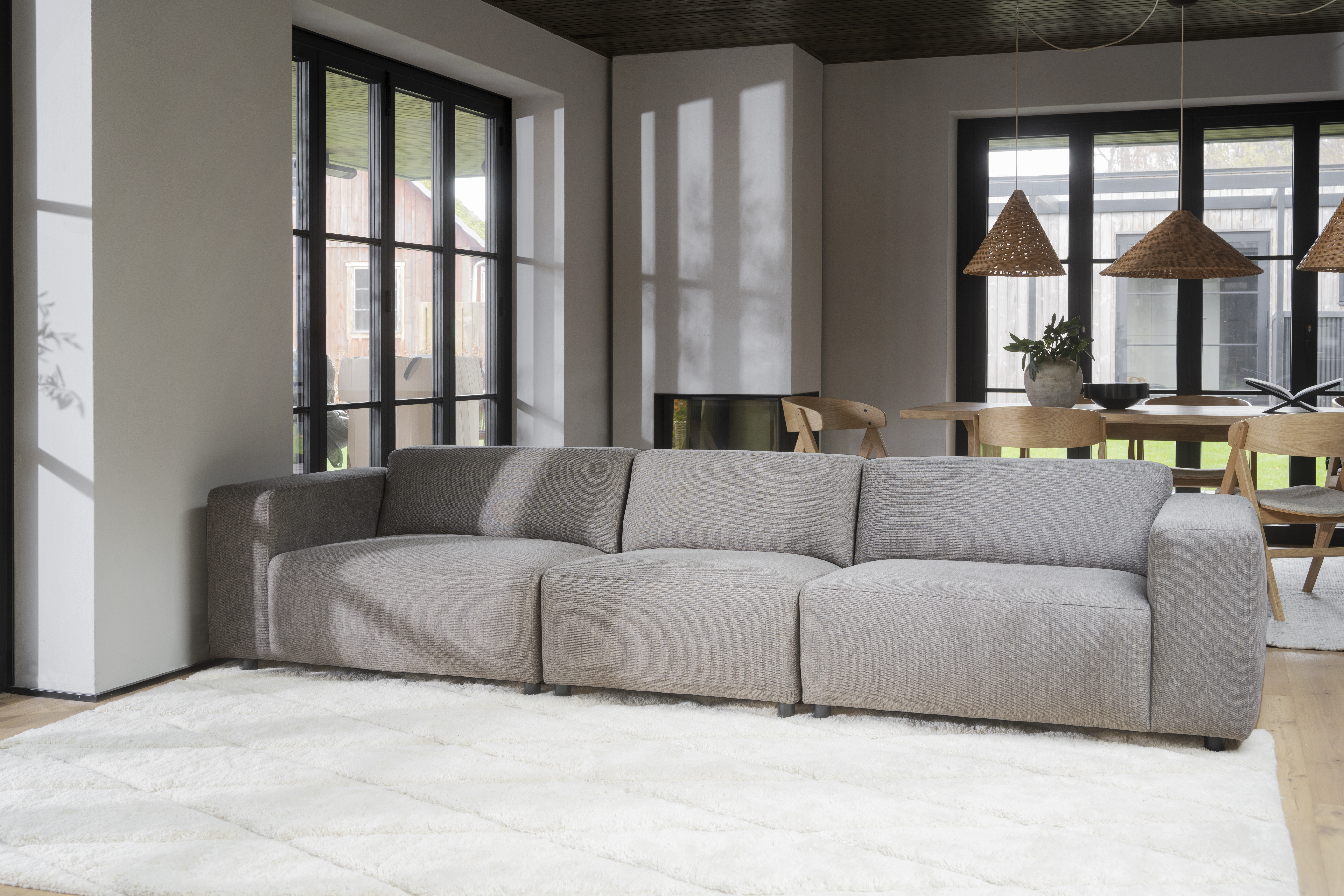 Rowico Home Willard 4-Sitzer Sofa Beige