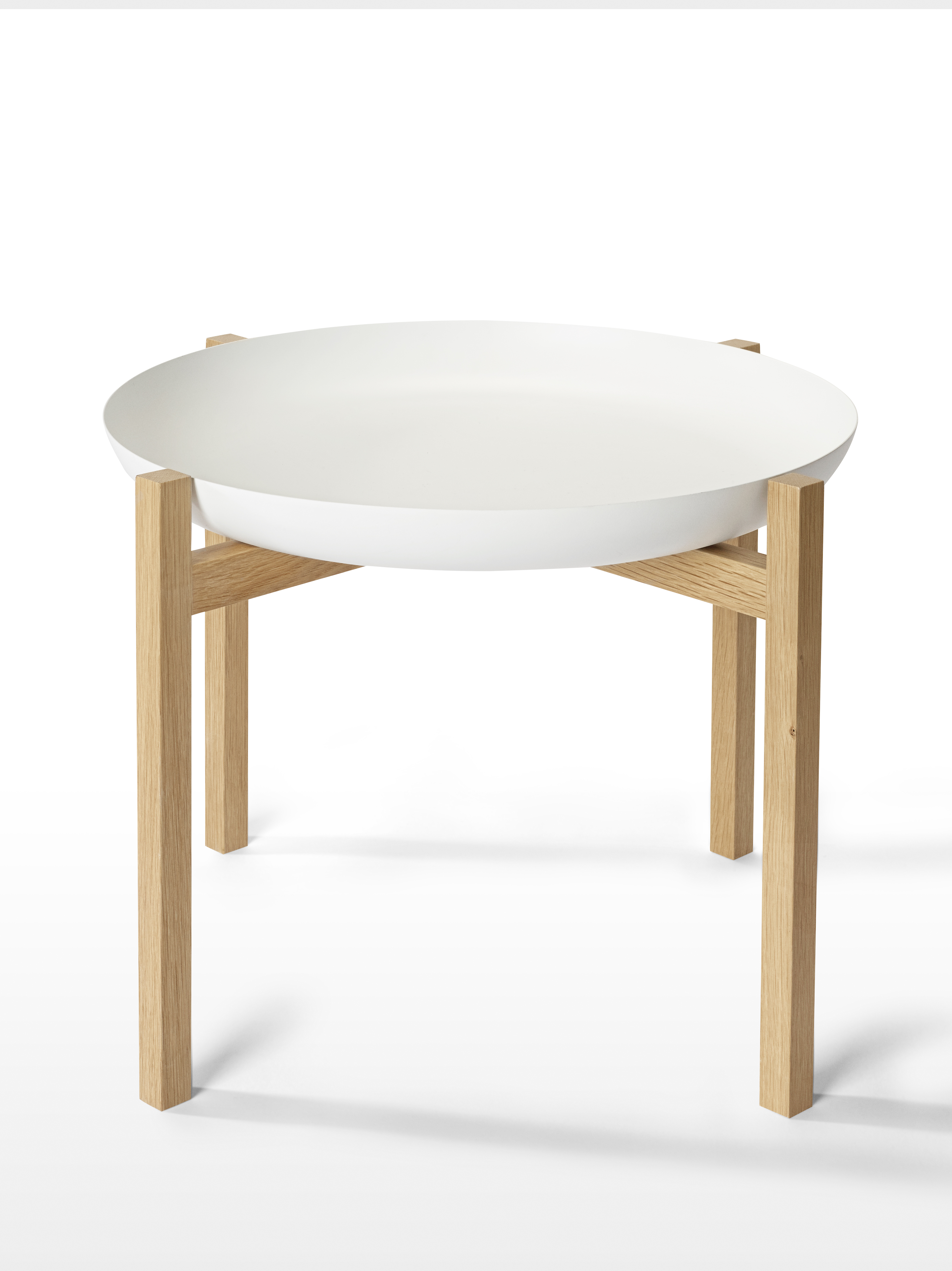 Design House Stockholm - Tablo Sidobord Low White - Vit