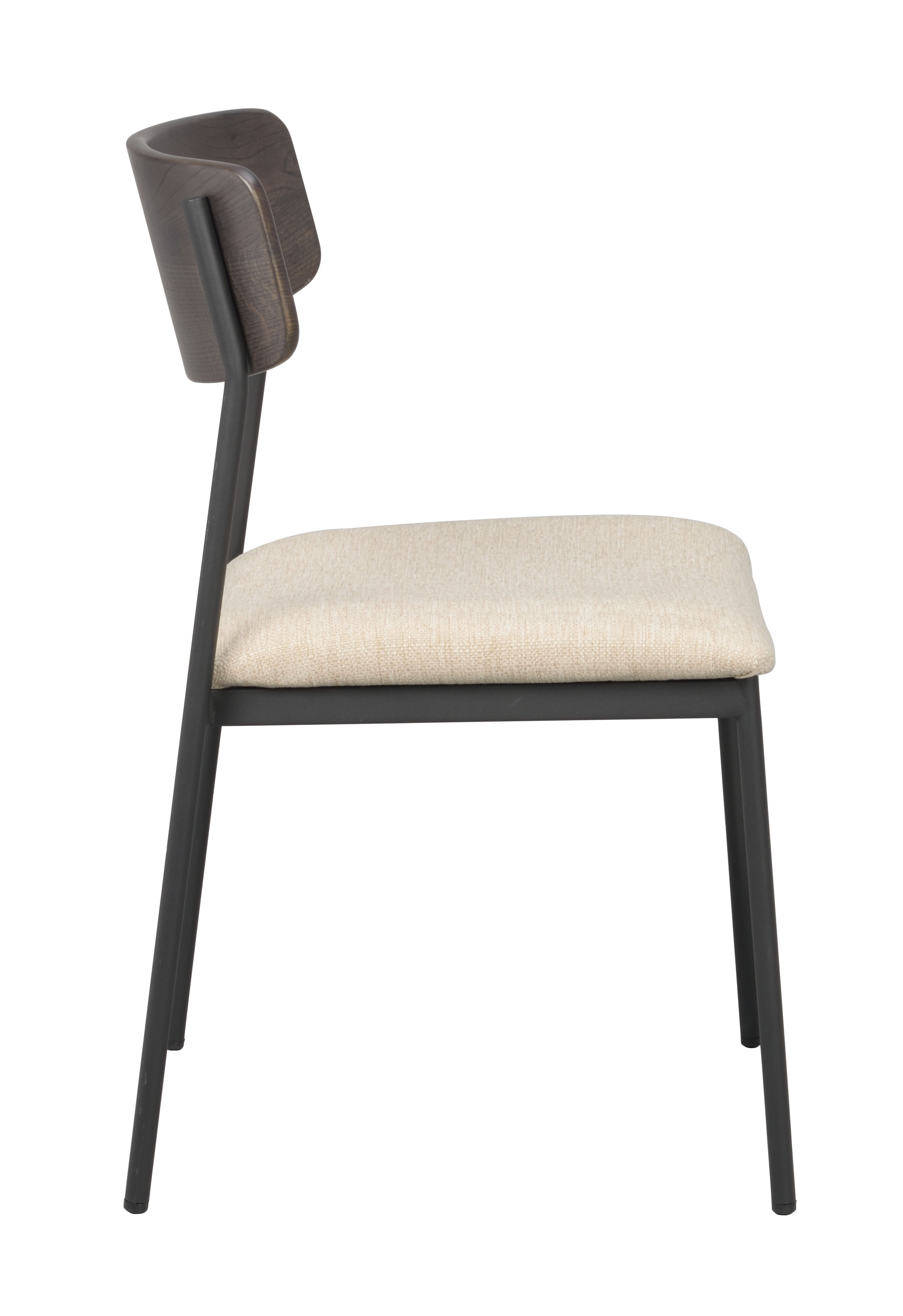 Rowico Home Maymont Esszimmerstuhl Braune Eiche/Hellbeige/Schwarz