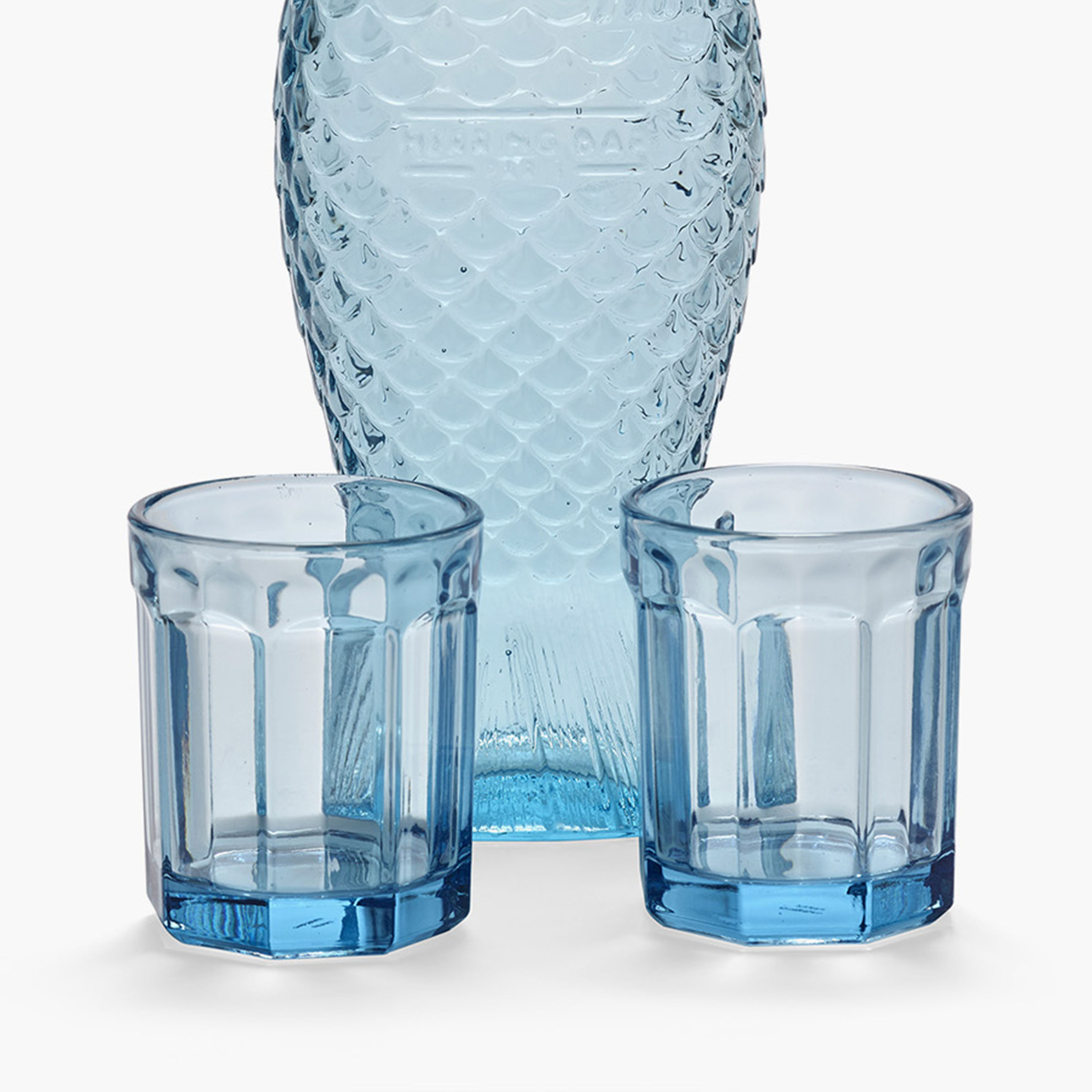 Serax Fish&amp;Fish Karaff med 2 Glas Blue