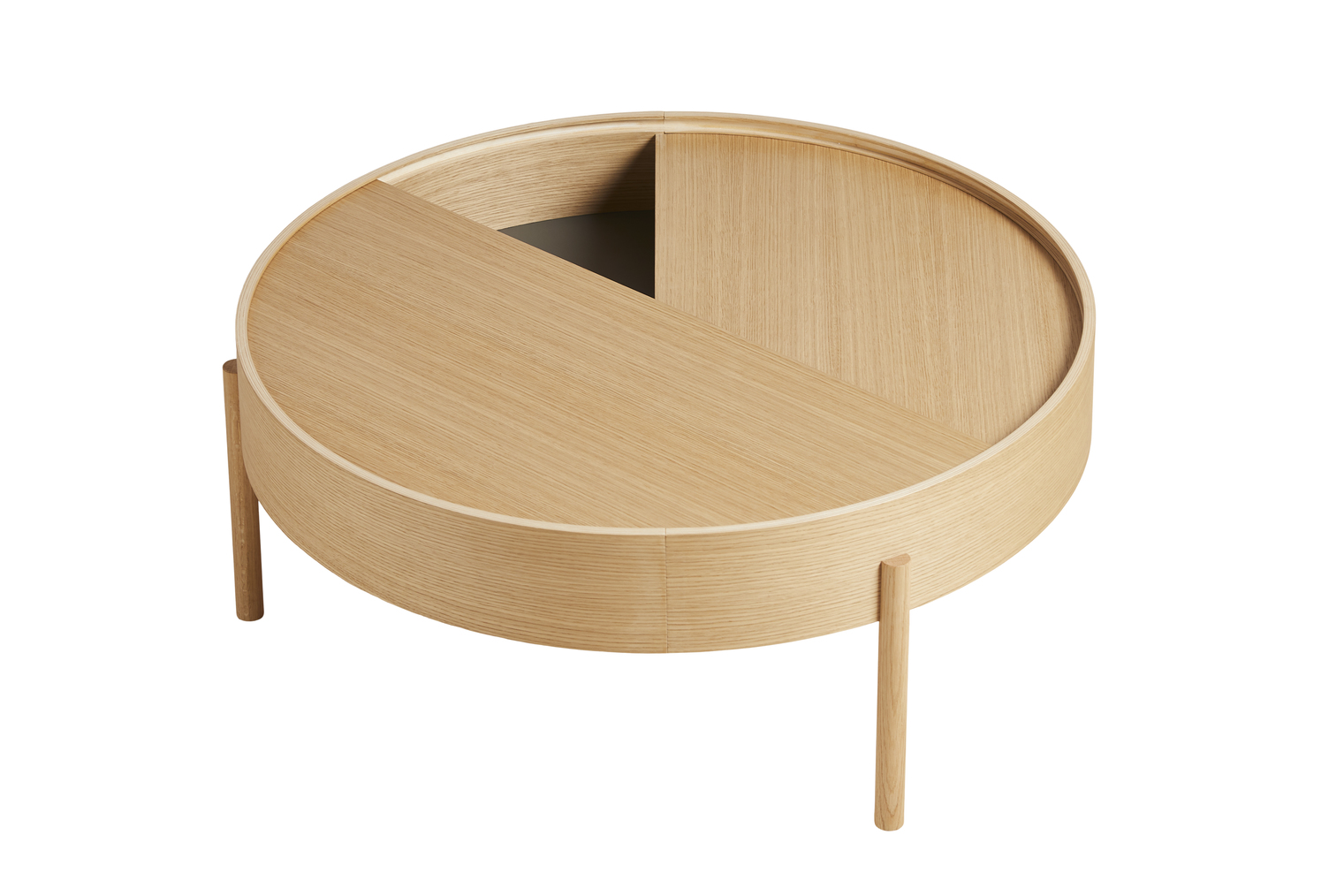 Woud Arc Soffbord Oak Ø89