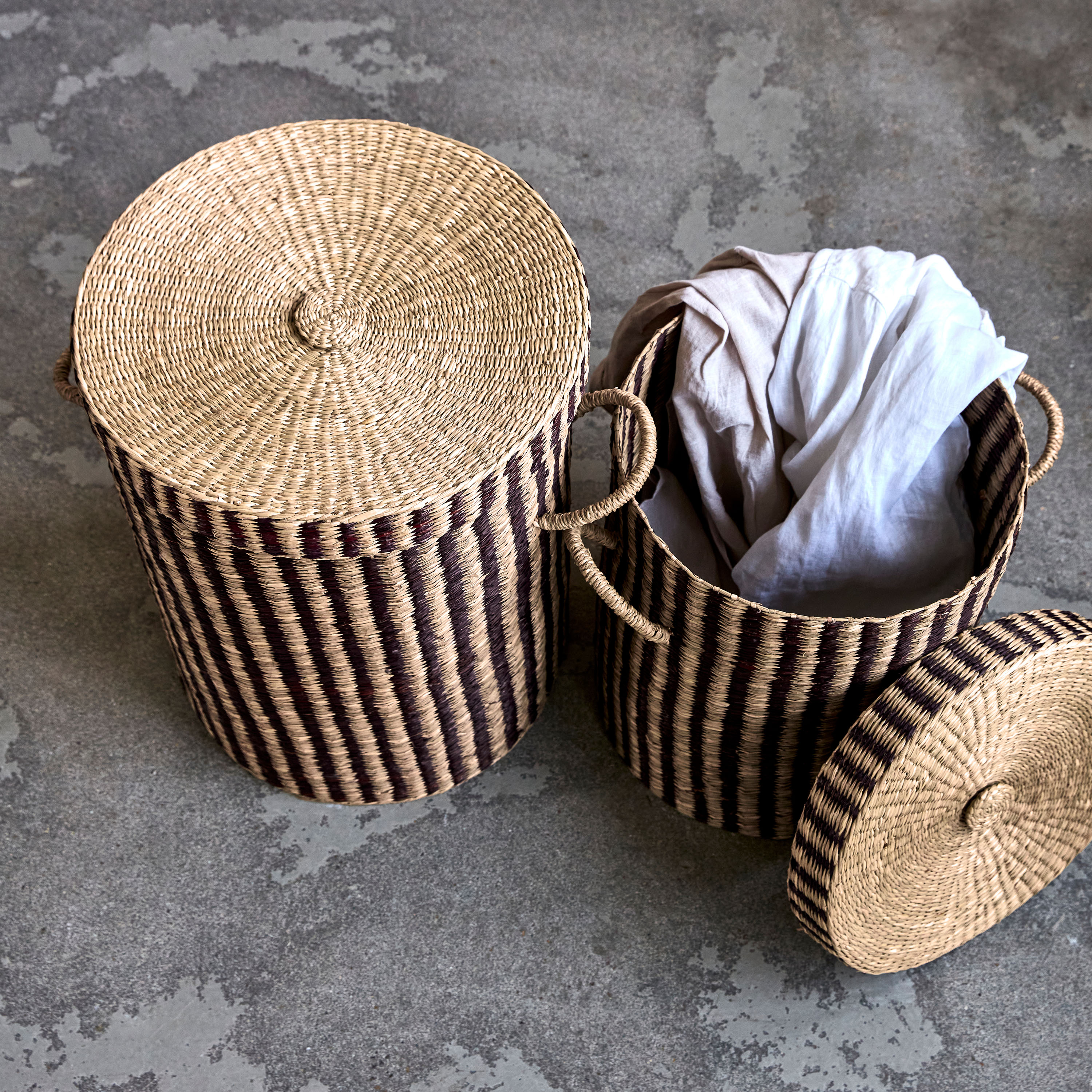 House Doctor Laundry Tvättkorg Natur/Brun 2-pack