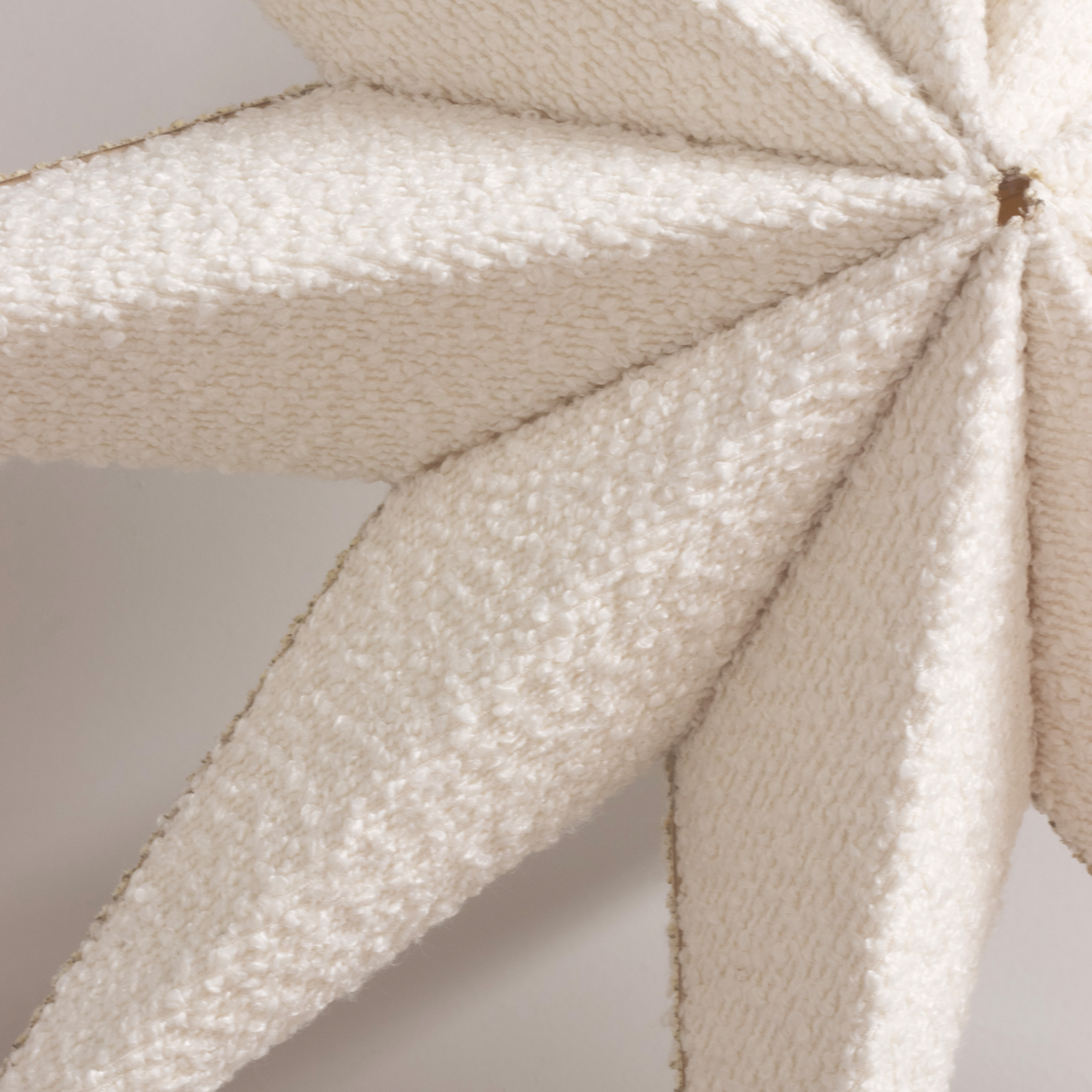 Stella Christmas Star White Bouclé 75cm