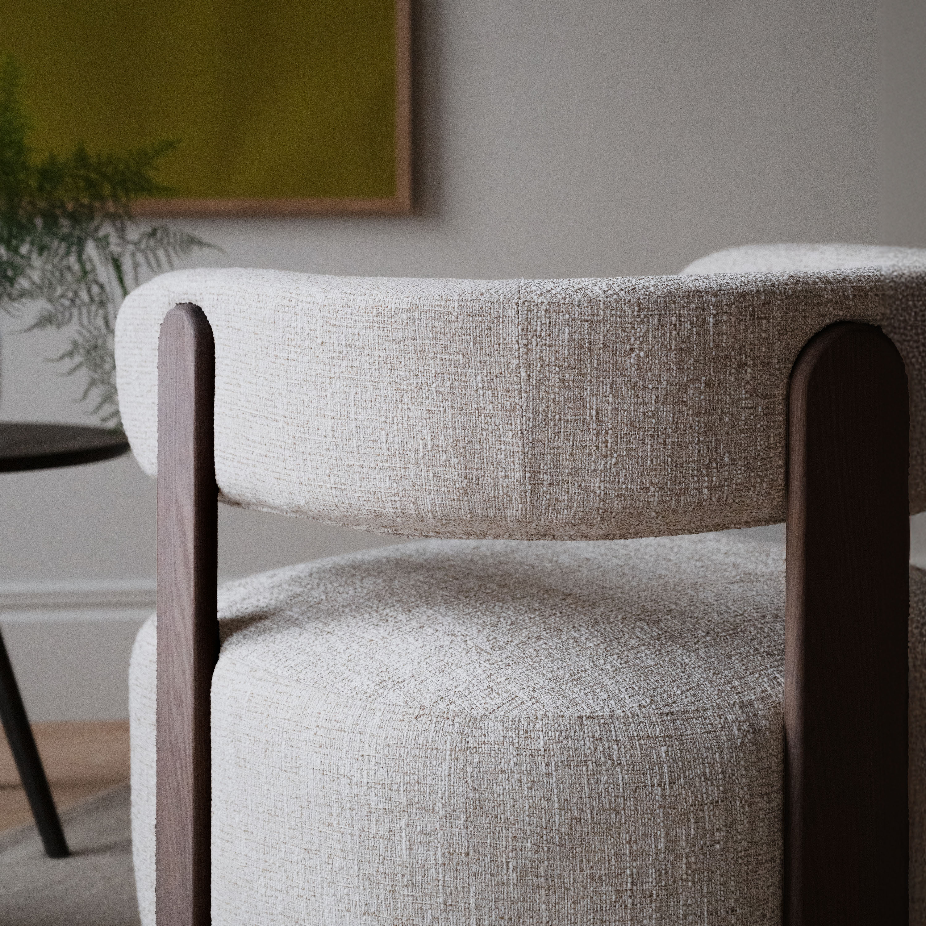 Rowico Home Jenison Loungesessel Hellbeige/Braun