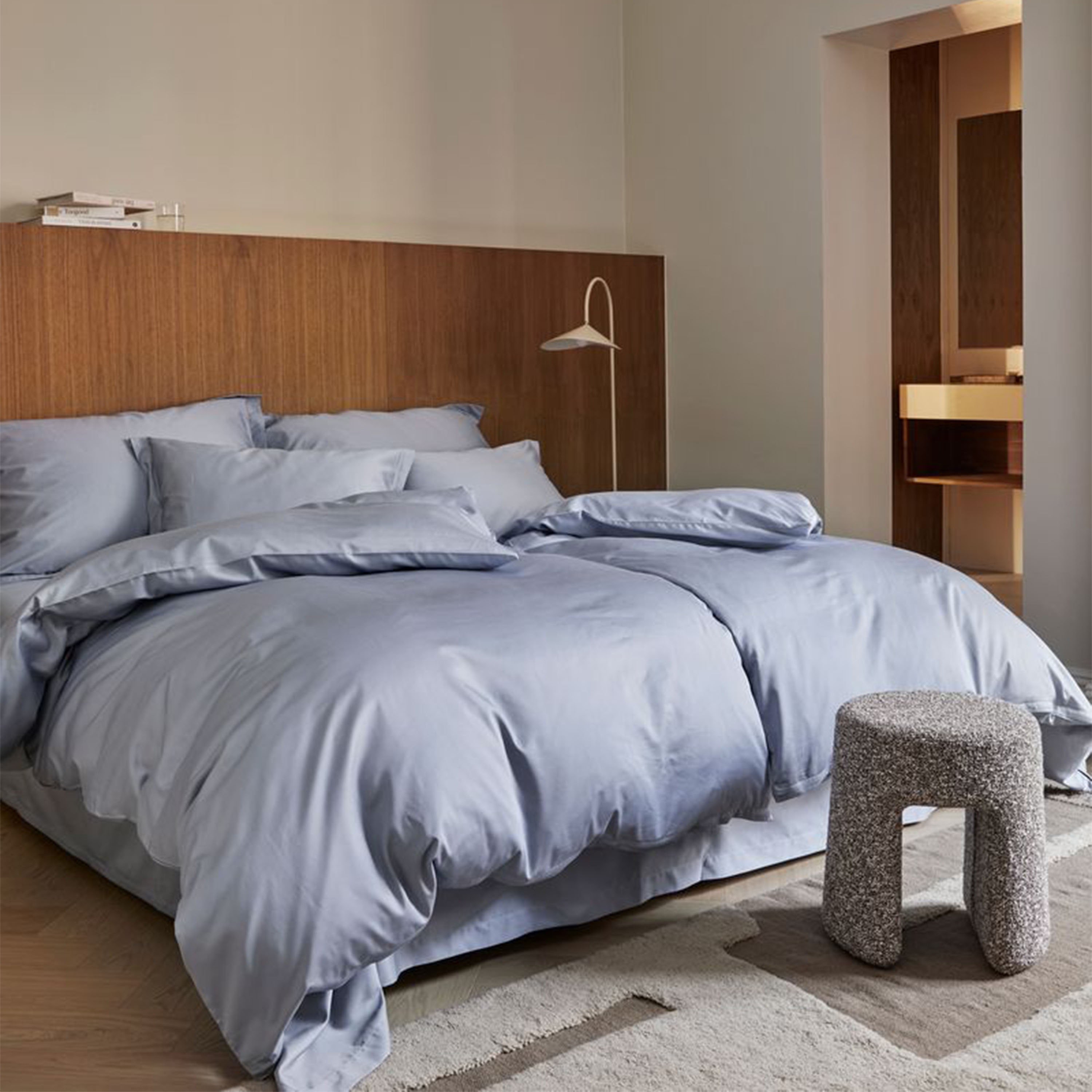 Høie Elegance Örngott Satin Zenblå 70x100